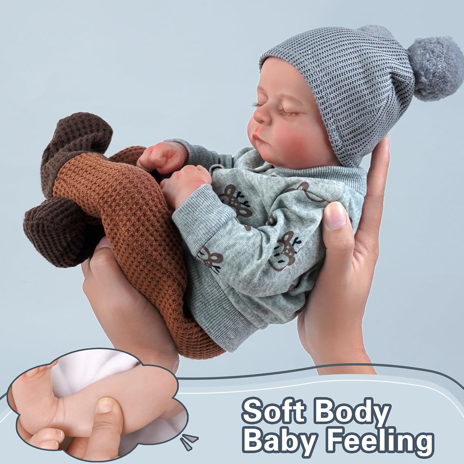 Detalle 2 de JIZHI Reborn maschio 20 pollici bambola realistica per bambini