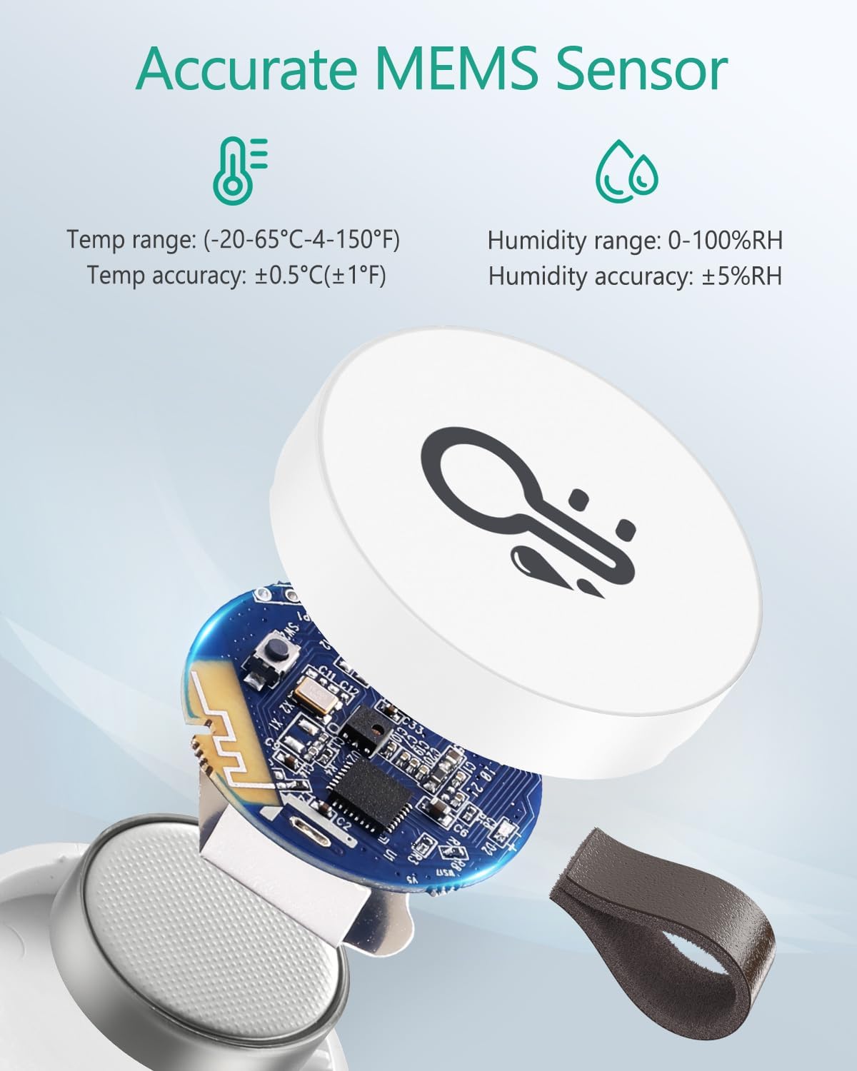 Thumbnail 3 de ORIA Mini Bluetooth 5.0 Thermometer Hygrometer 1