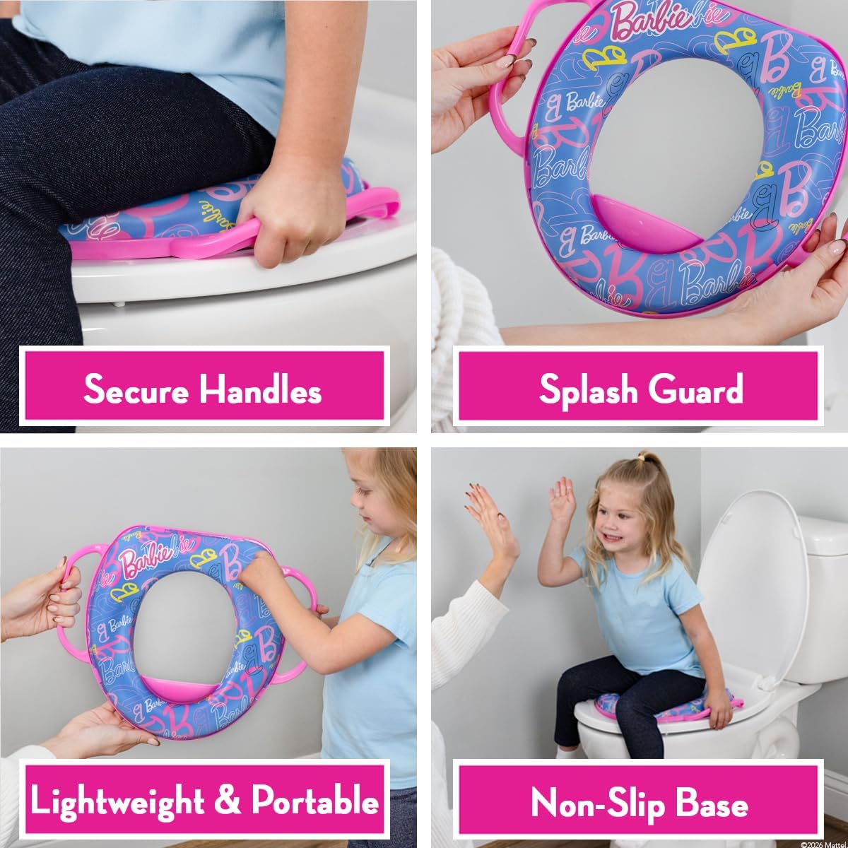 Detalle 2 de Barbie Cushioned Toilet Training Seat