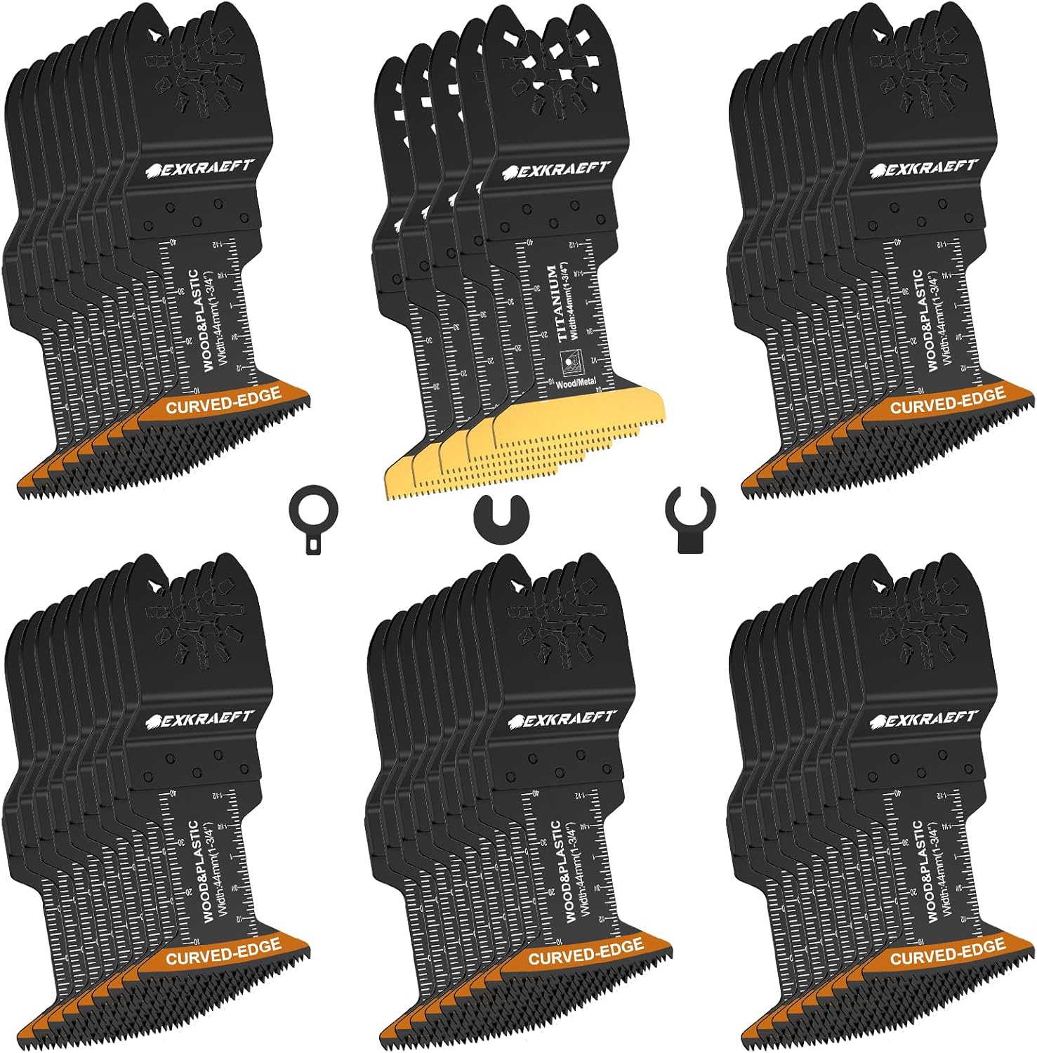EXKRAEFT multi tool blades 50 pack