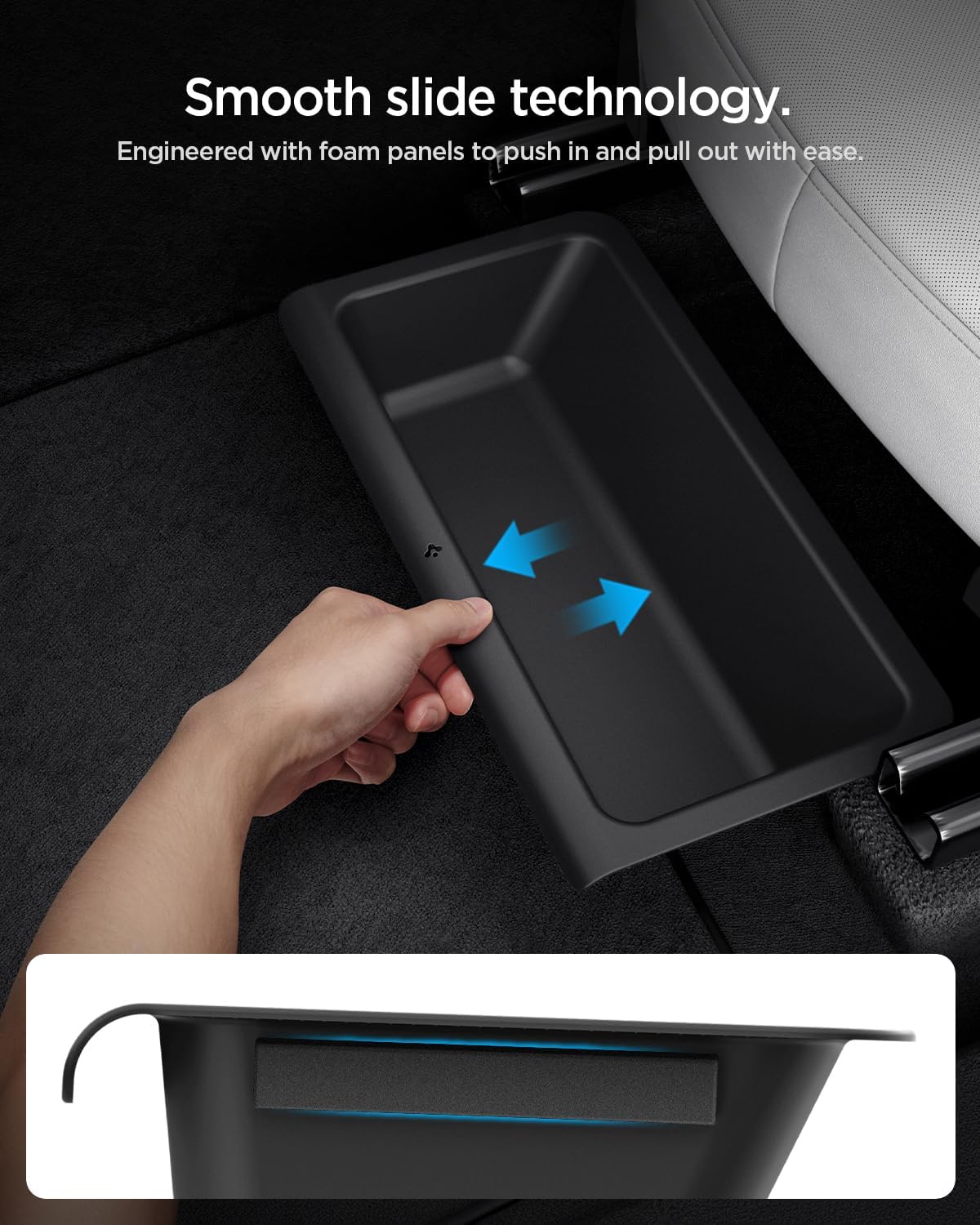 Thumbnail 3 de Spigen Tesla Model Y Juniper – Bac de rangement sous siège (Standard/Premium/Performance 2025-2026)