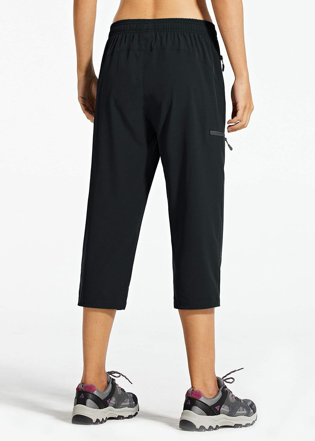 Detalle 2 de Libin Women’s Capri Cargo Hiking Pants with Quick-Dry, UPF 50+ & Zipper Pockets