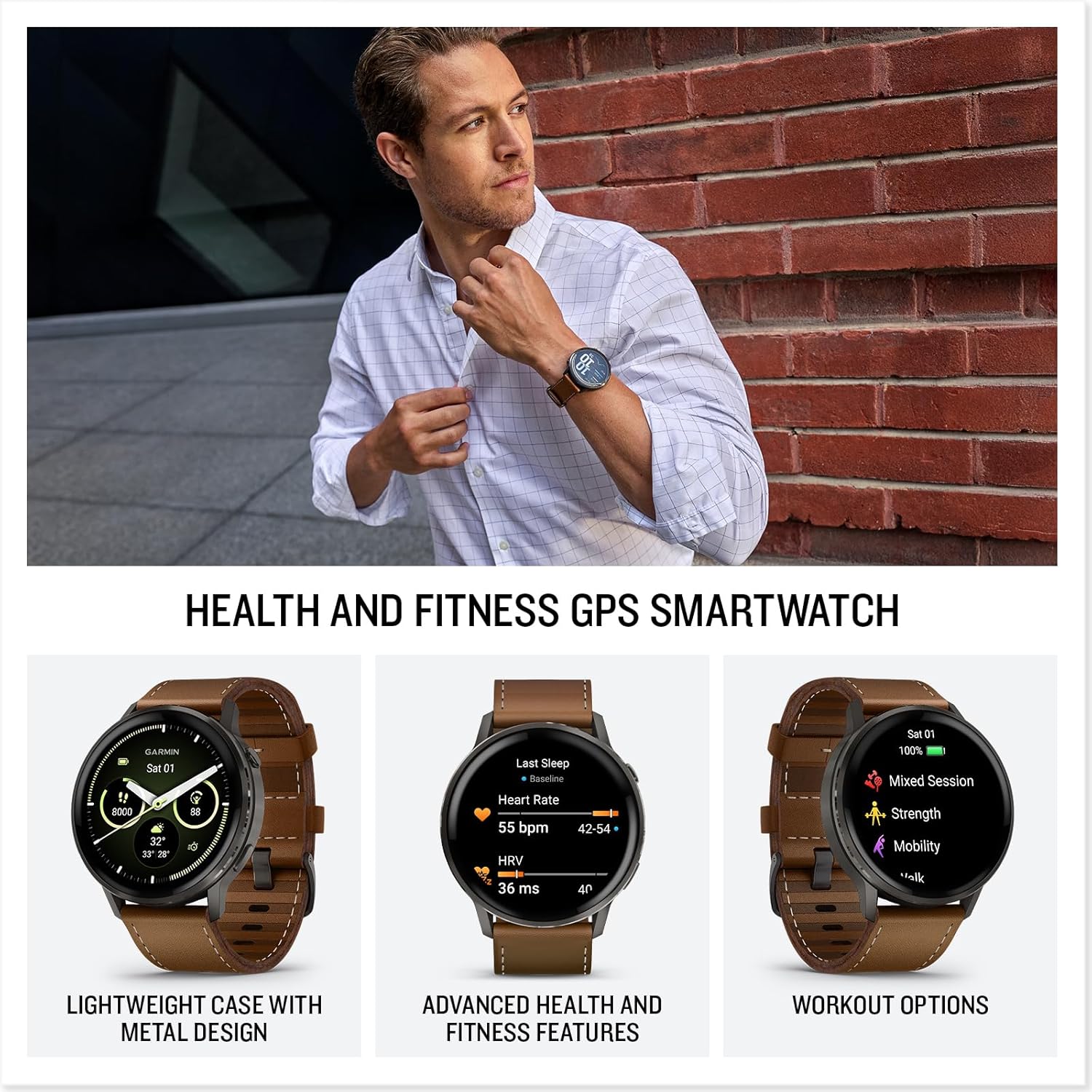 Detalle 2 de Garmin Venu 4 45mm GPS Smartwatch