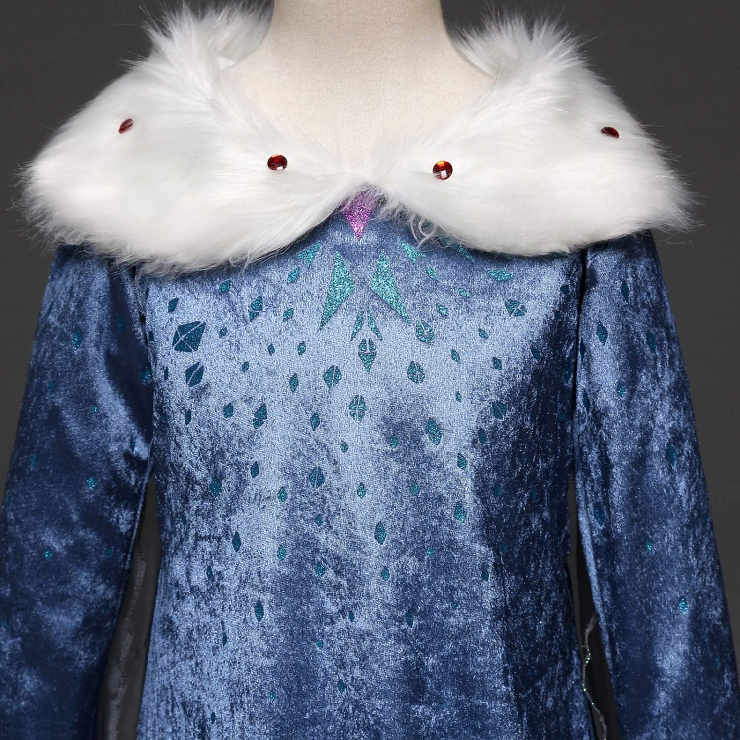 Thumbnail 3 de Eleasica Vestido Elsa Niña Azul