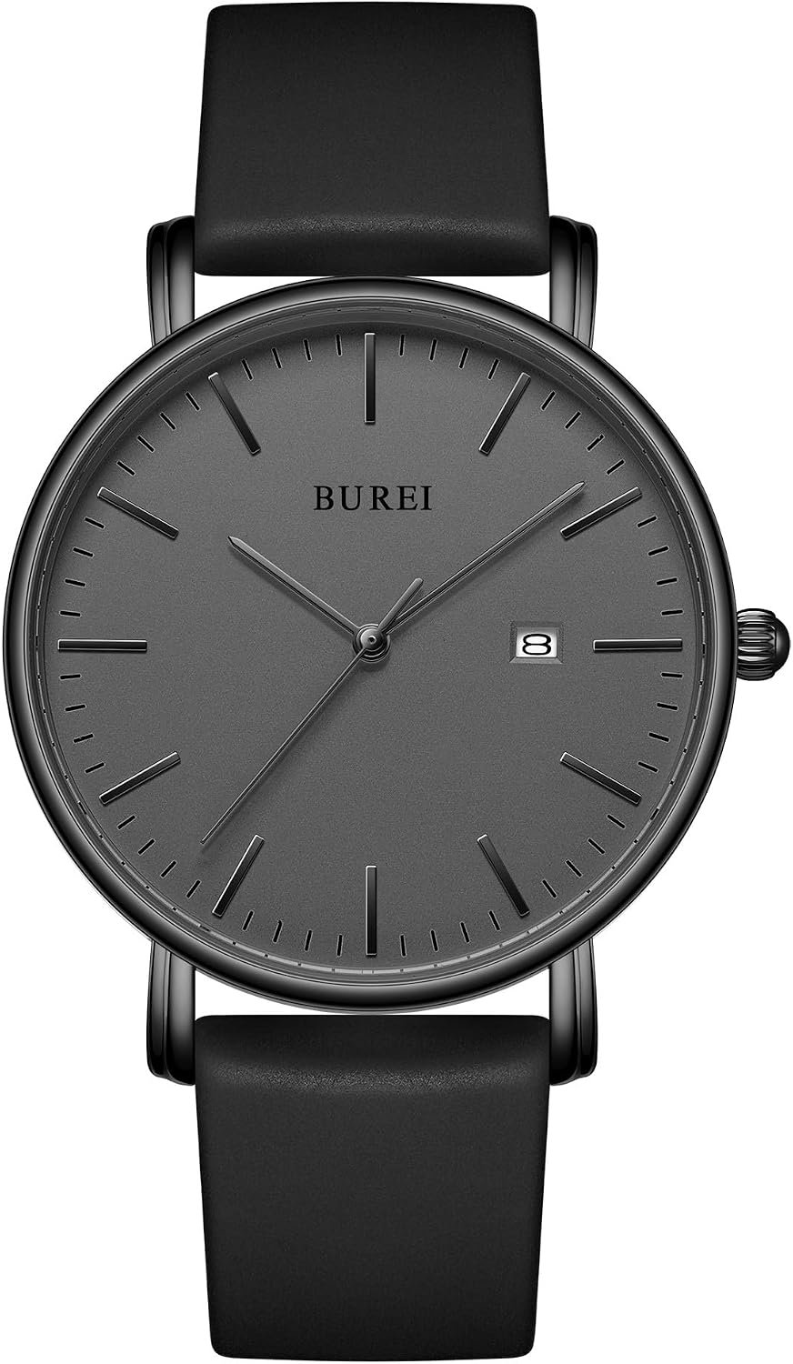 BUREI Reloj de Hombre Minimalista Ultra Delgado