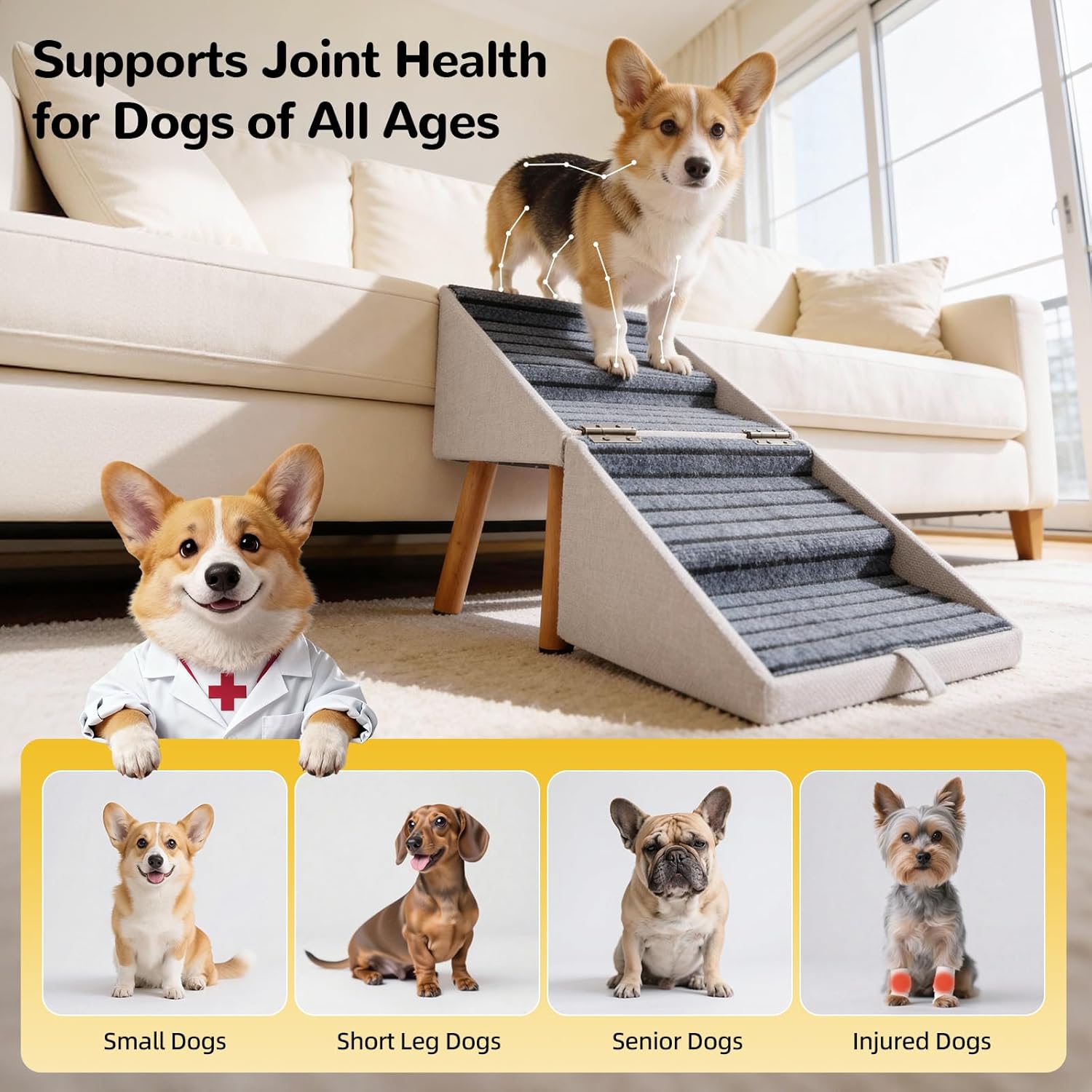 Detalle 2 de Dog Stairs, 17.13-Inch Height