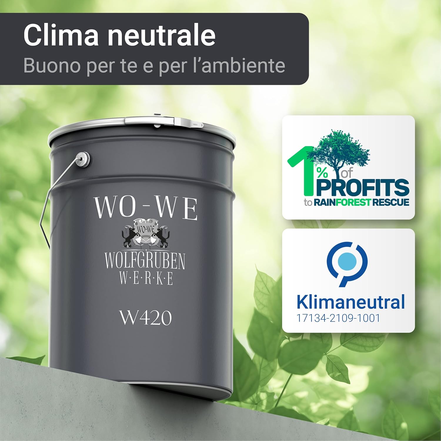 Thumbnail 5 de WO-WE W420 Vernice per legno Grigio antracite 5L