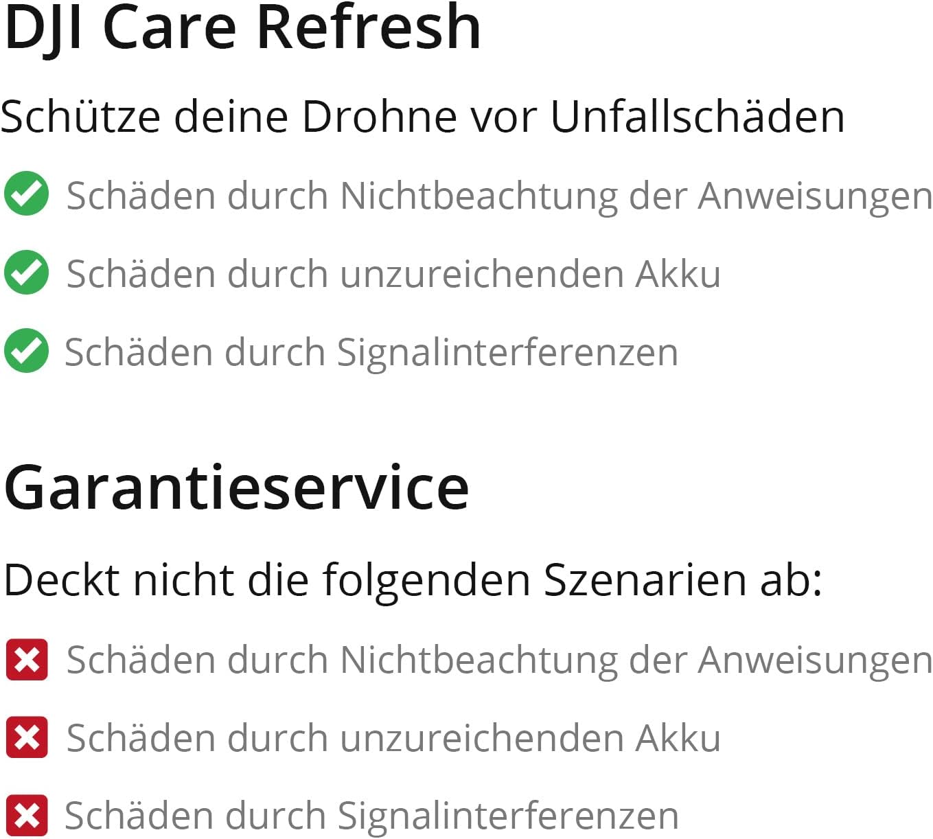 Thumbnail 3 de DJI Care Refresh 1‑Jahres-Plan (DJI Neo) – 2 ersetzbare Schadensfälle inkl. Flyaway-Abdeckung