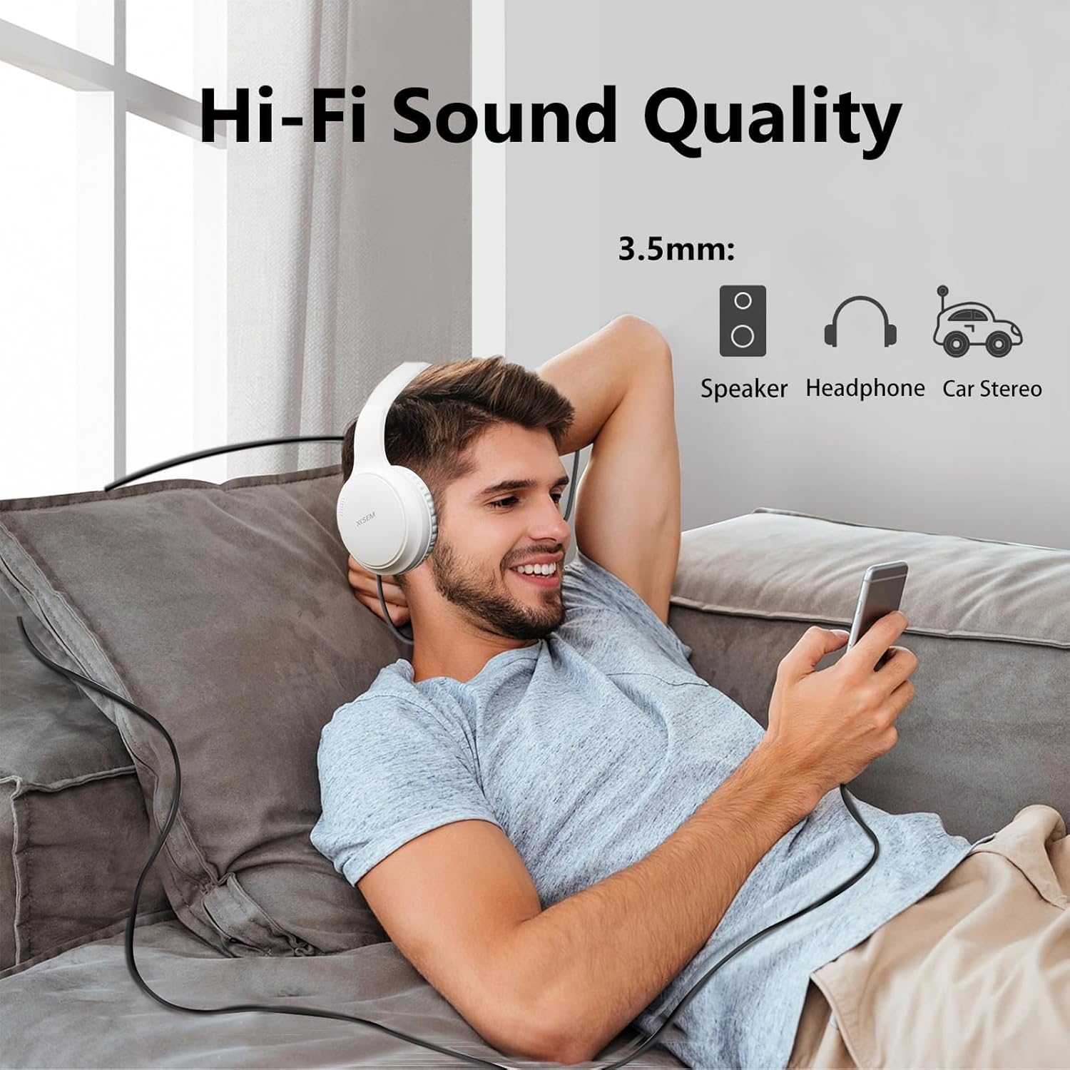 Thumbnail 2 de FUHAYA USB-C to 3.5mm Aux Audio Jack Cable for iPhone 16 and USB-C devices (Black)