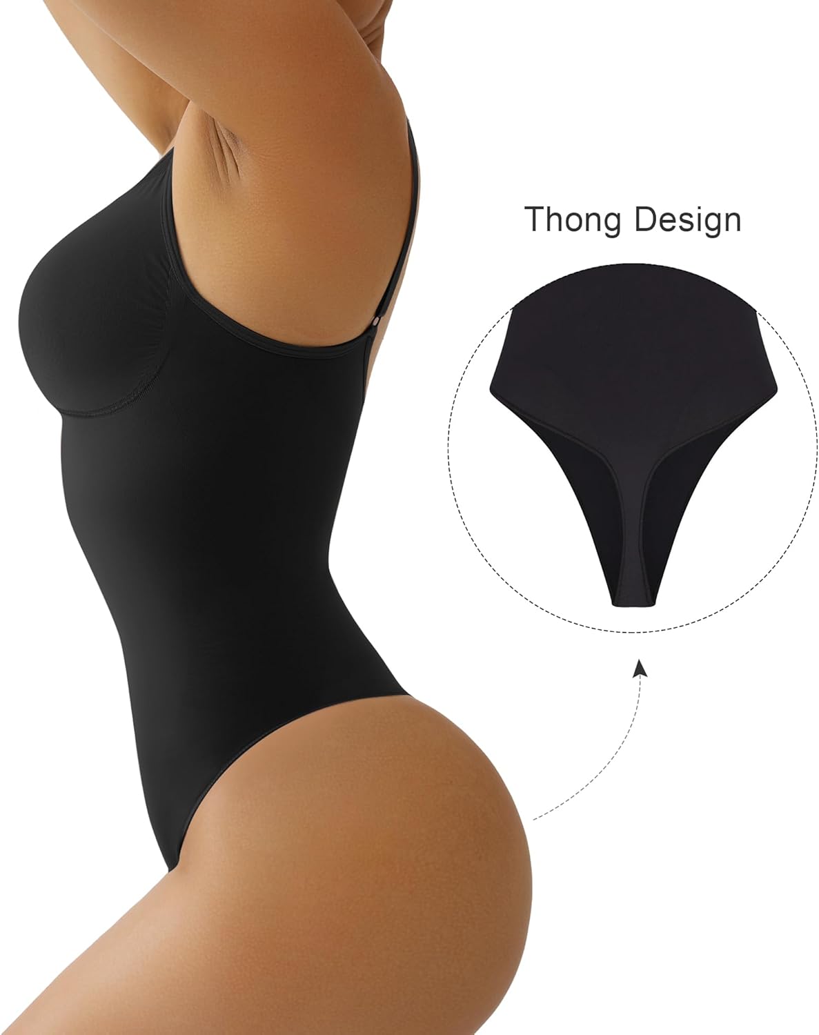 Detalle 2 de SHAPERX Bodysuit Tummy Control Seamless Shaper