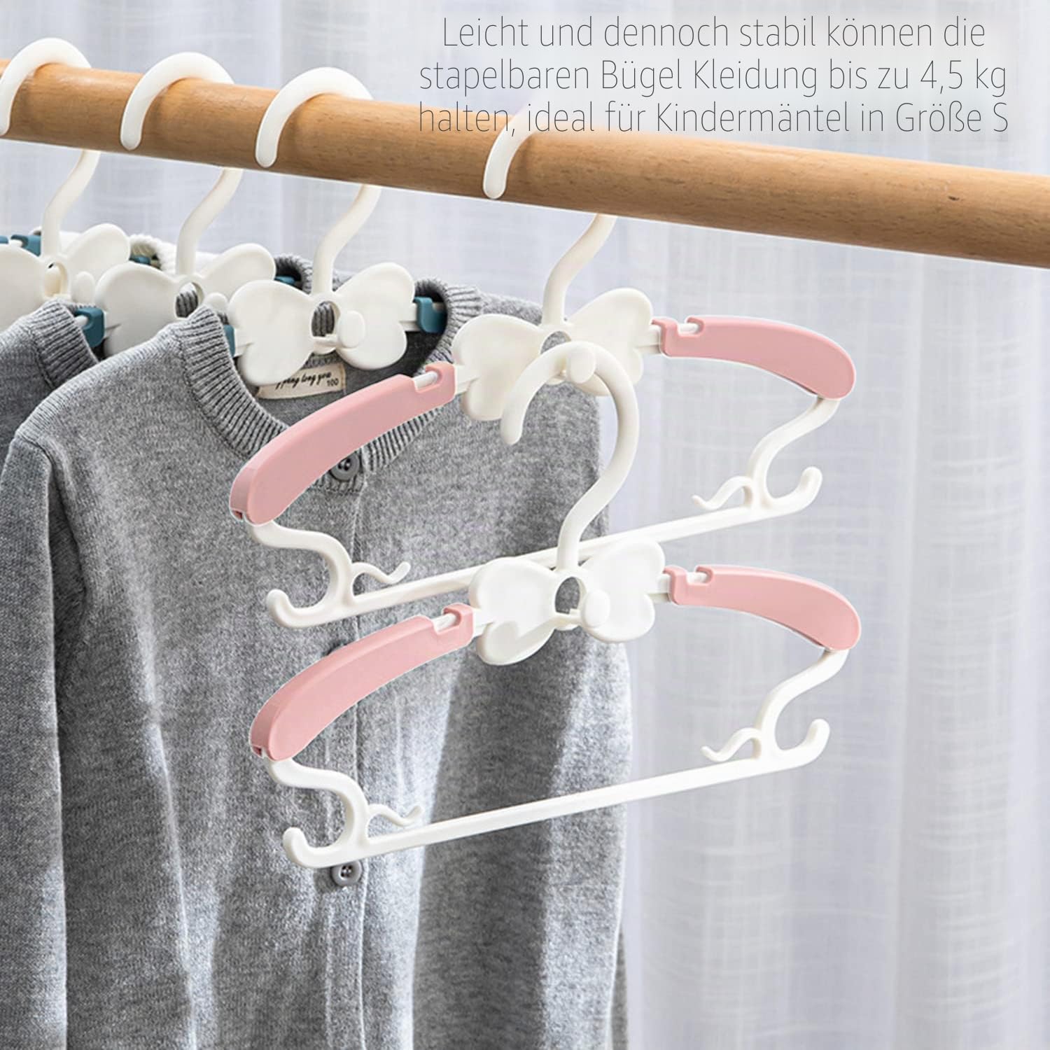 Detalle 1 de Kleiderbügel Kinder 20 Stück 29–37 cm