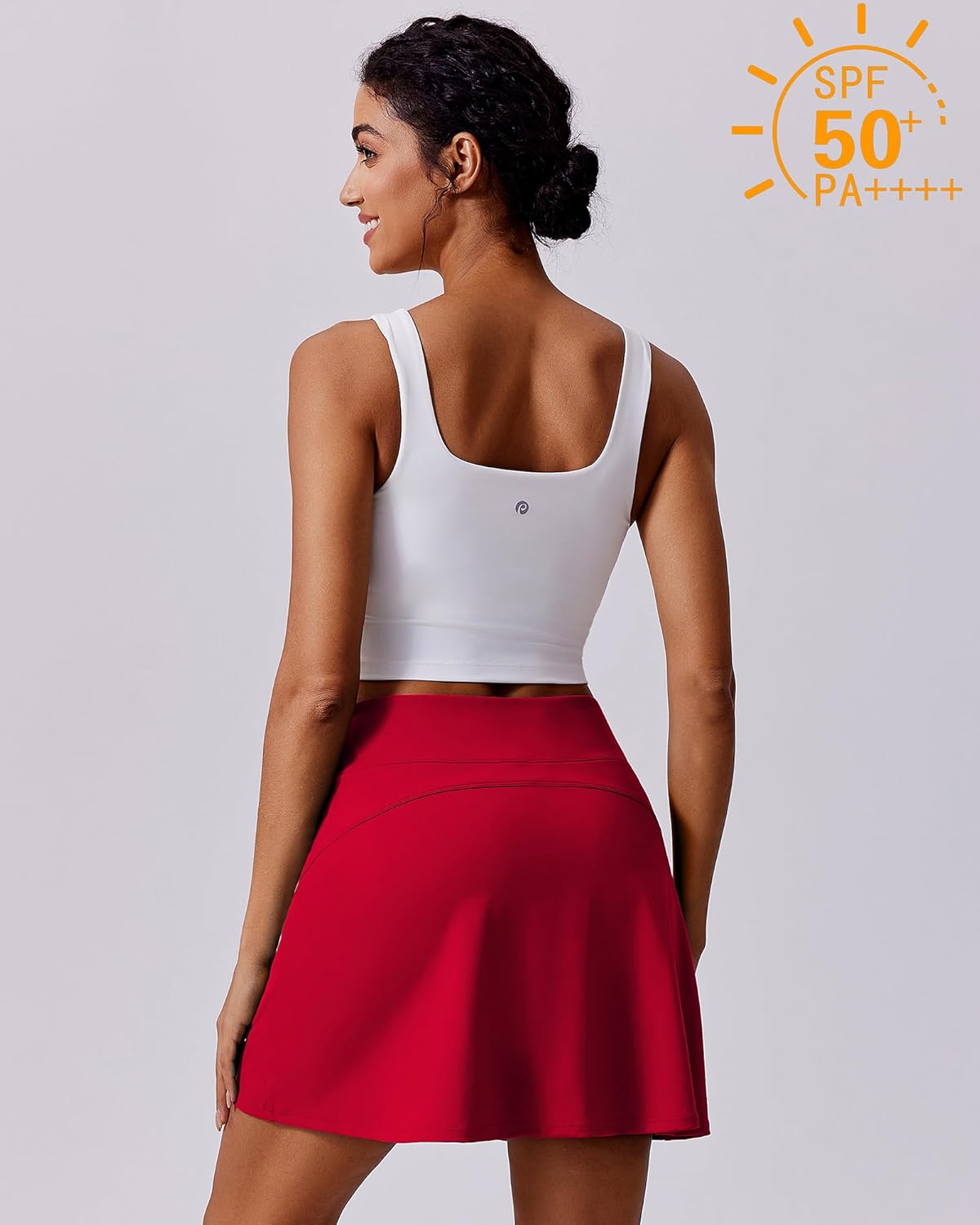 Thumbnail 1 de PINSPARK 17" Women’s High-Waisted Golf Skort with UPF 50+ and 4 Pockets