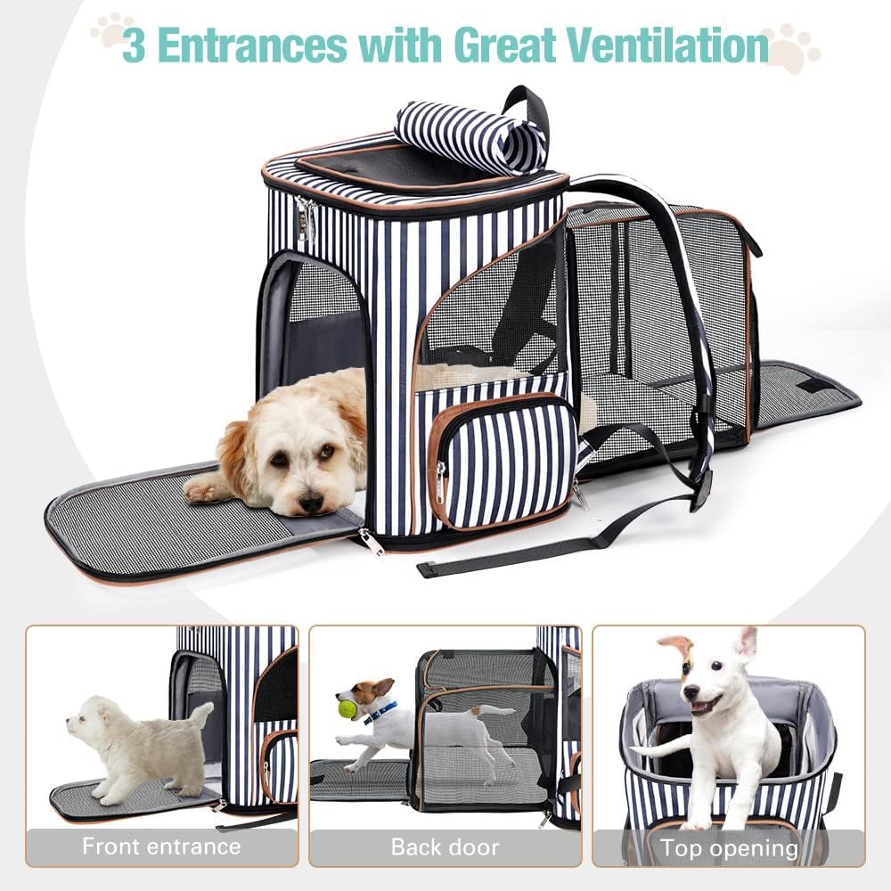 Thumbnail 2 de Lekesky Expandable Cat Carrier Backpack – Portable, Breathable and Versatile for Small to Medium Pets