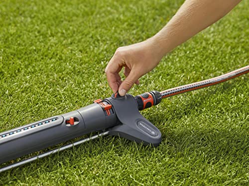 Detalle de Gardena Viereckregner AquaZoom L – Regner für Flächen 28–350 m²