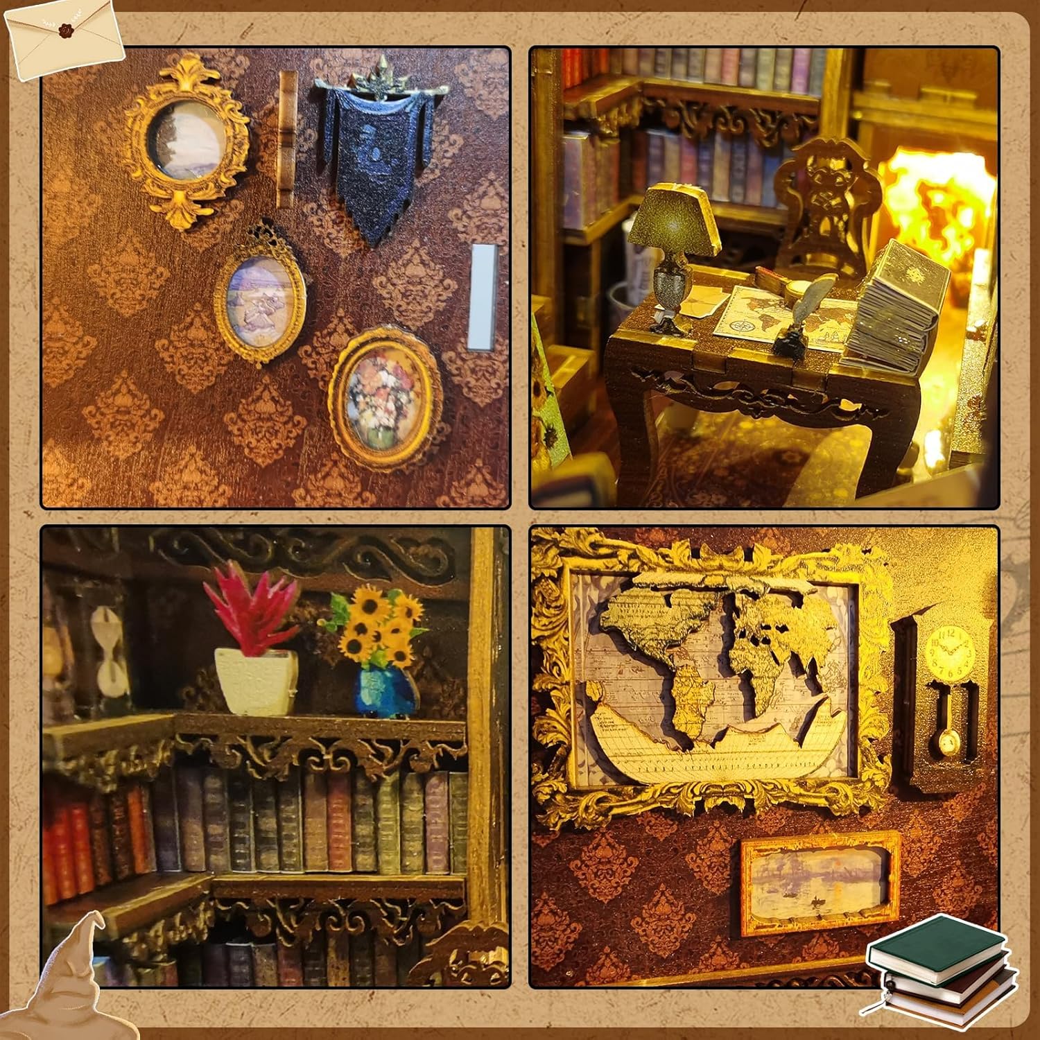Thumbnail 3 de CRIOLPO Book Nook Kit DIY Dollhouse