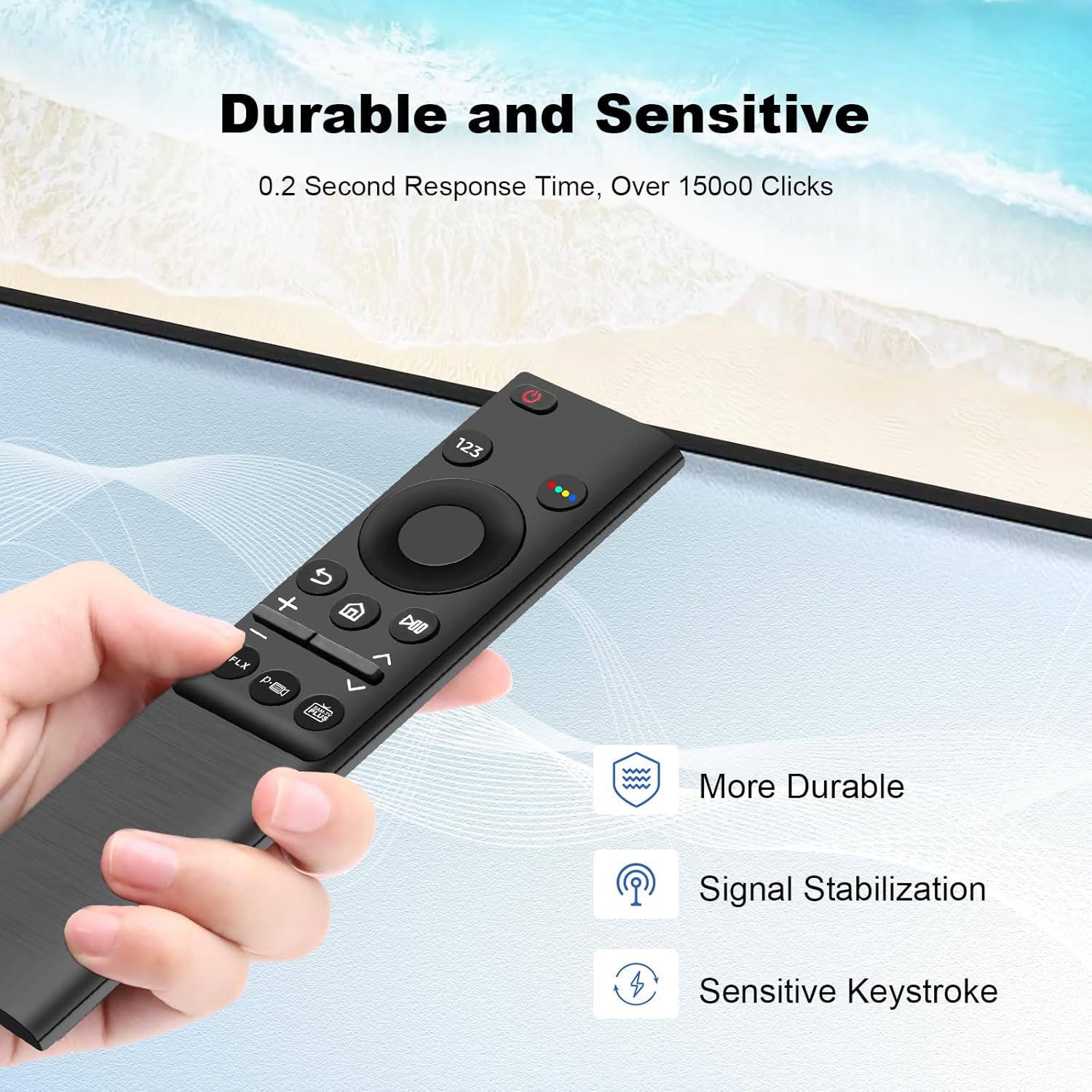 Thumbnail 1 de Télécommande de remplacement BN59-01358B Wowfast pour TV Samsung Smart (Netflix & Prime Video)