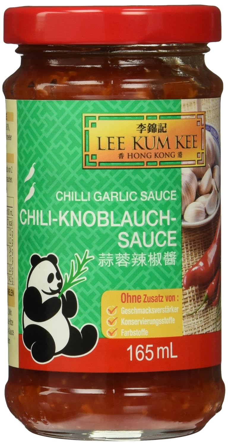 Detalle 2 de Lee Kum Kee Chili-Knoblauch-Sauce 6x165 ml 🌶