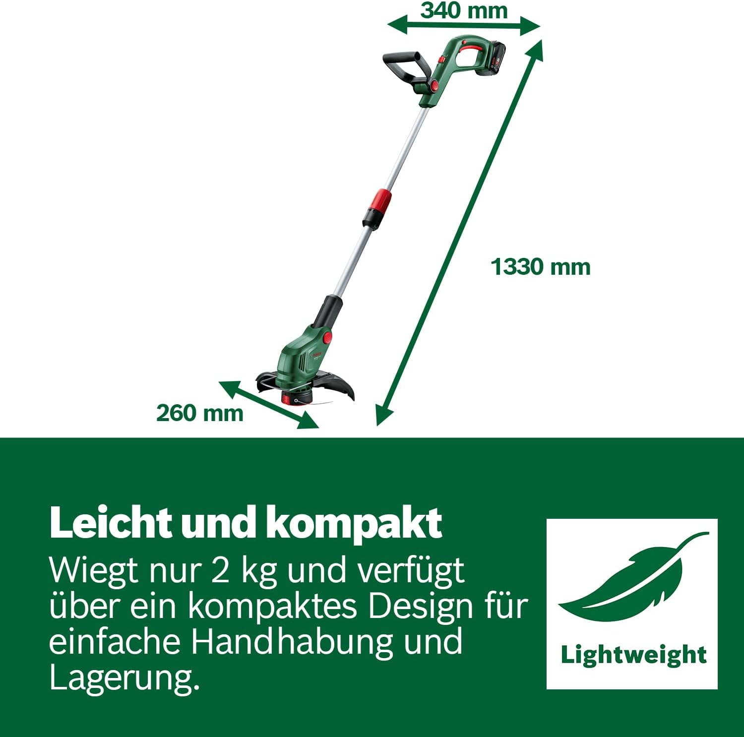 Thumbnail 5 de Bosch Akku-Rasentrimmer UniversalGrassCut 18V-26-500 (ohne Akku, ohne Ladegerät) – fürs Rasenkanten- und -trimmen