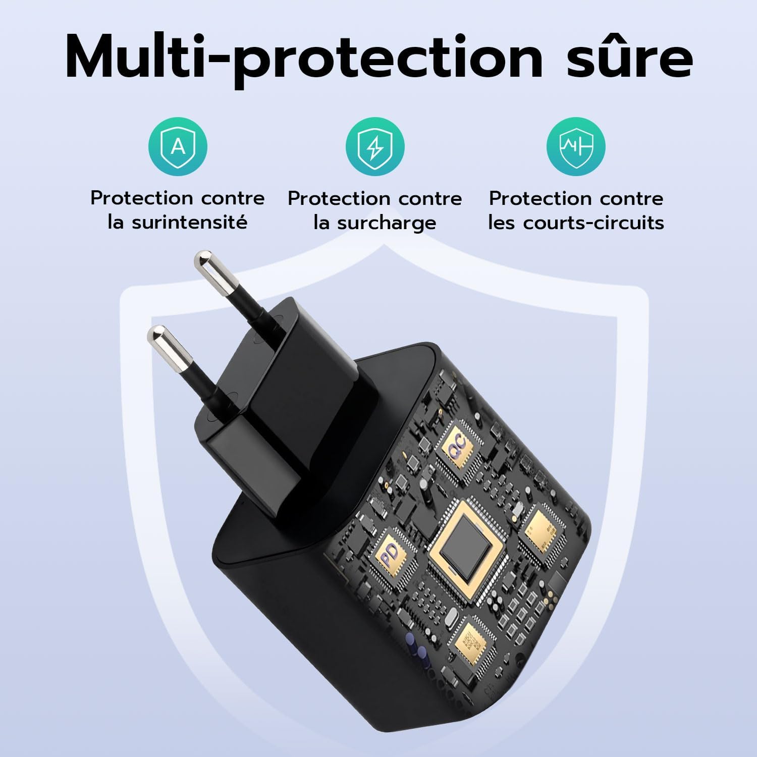 Thumbnail 3 de Mcbazel adaptateur secteur 60W USB-C pour Switch / Switch OLED / Switch Lite, Steam Deck et manettes Pro