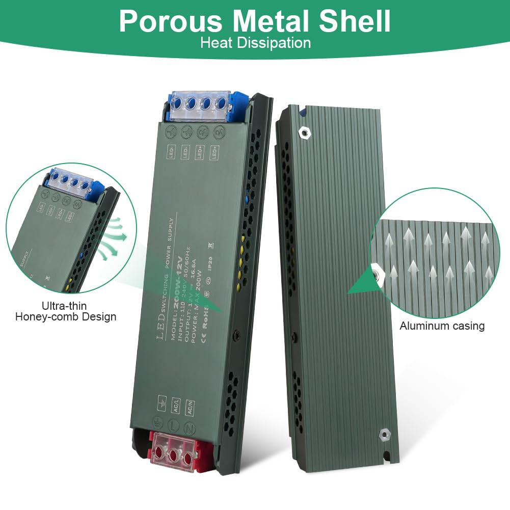 Thumbnail 5 de URAQT Trasformatore 24V 200W per LED