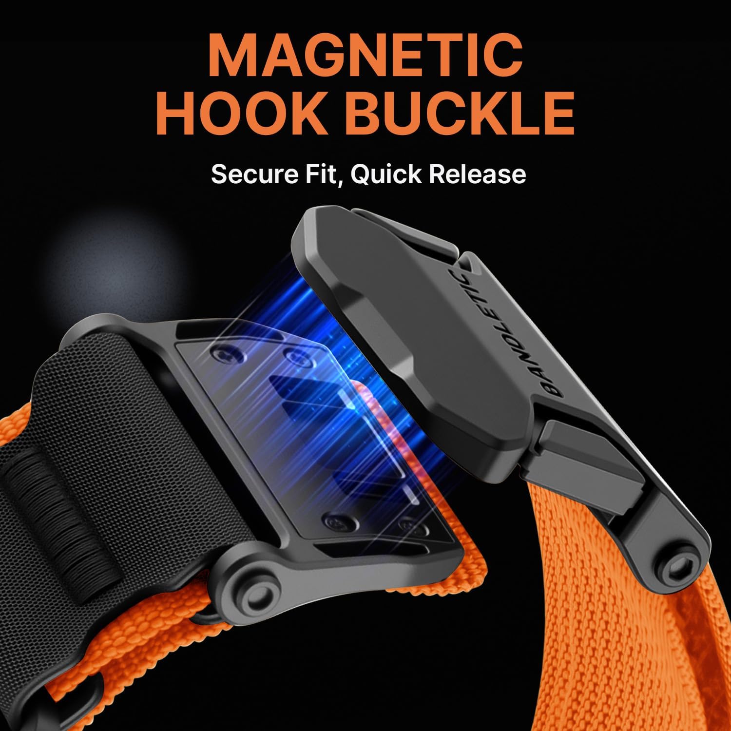 Thumbnail 2 de Bandletic Nylon Strap for Apple Watch Ultra 3/2 and Series 11/10 – Orange