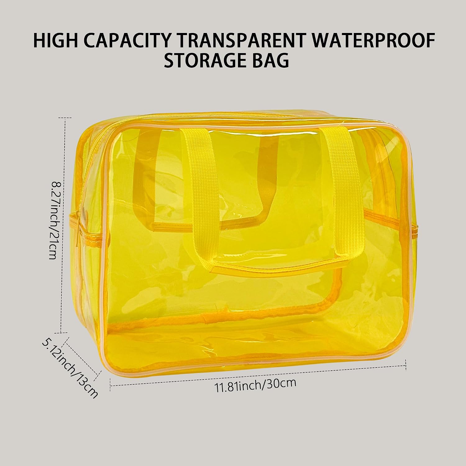 Detalle 2 de TotePrint Transparente wasserdichte Vinyl-Handtasche