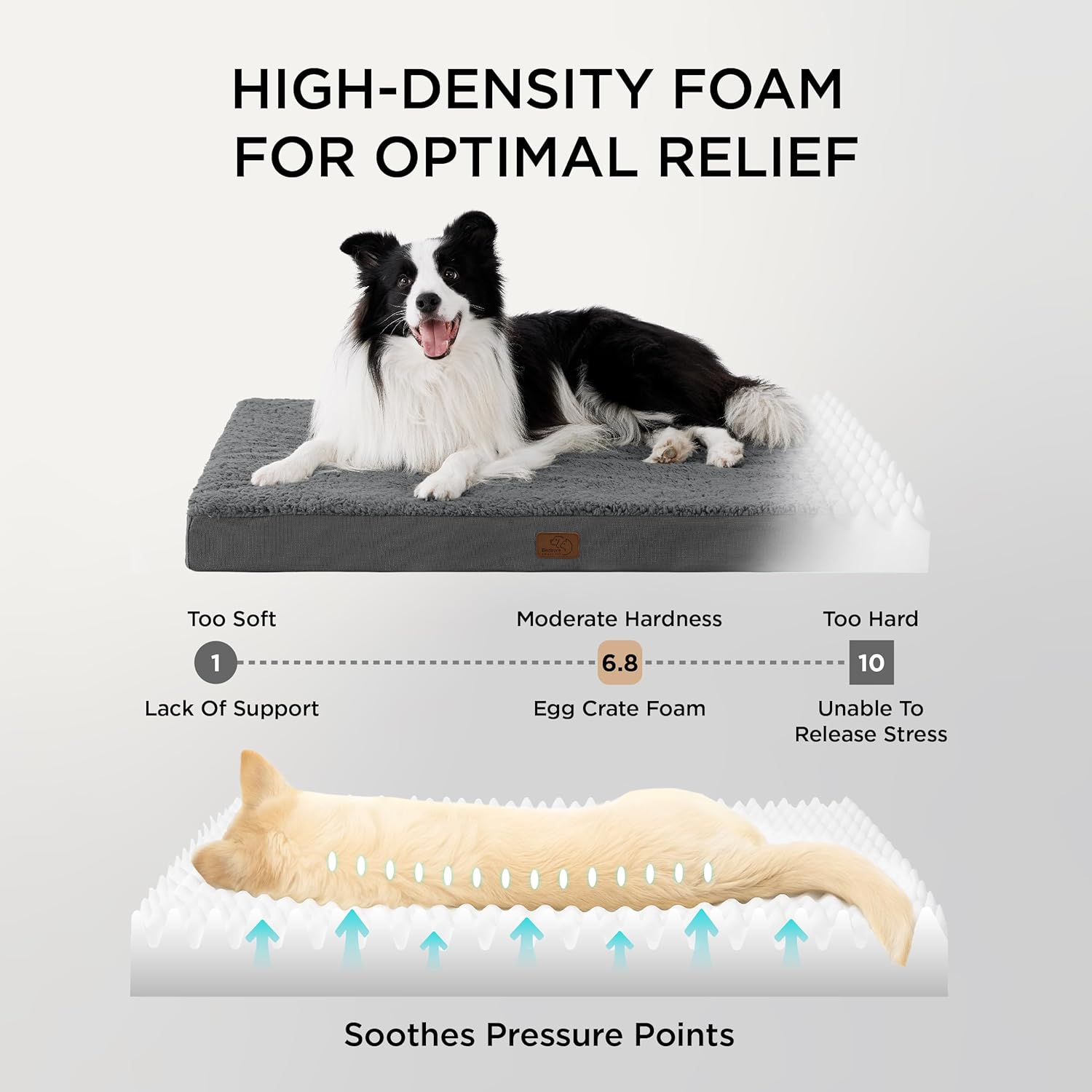 Thumbnail 1 de Bedsure Extra Large Dog Bed 112x81x7.6cm