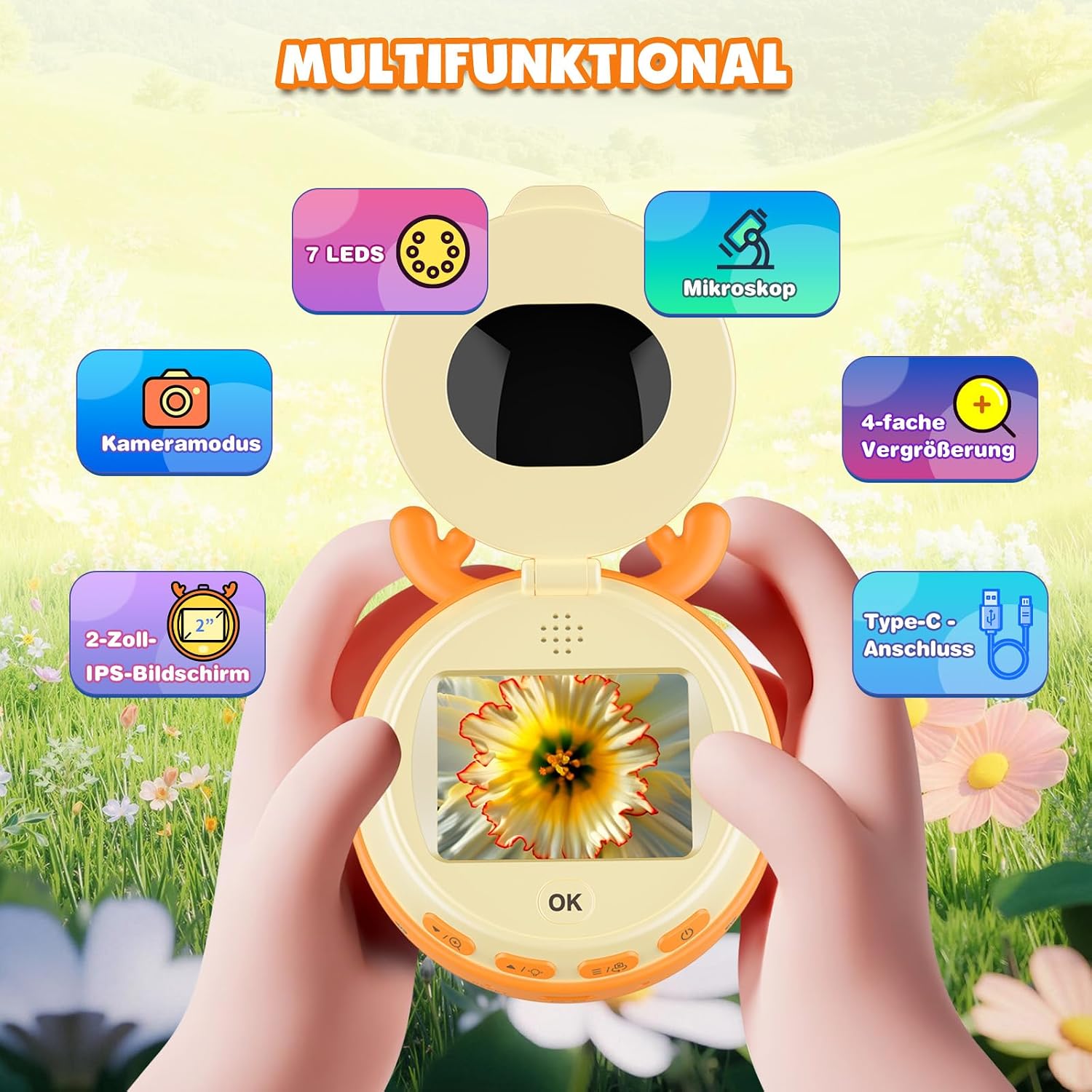 Thumbnail 6 de Leipan 2-in-1 Mikroskop 500× für Kinder