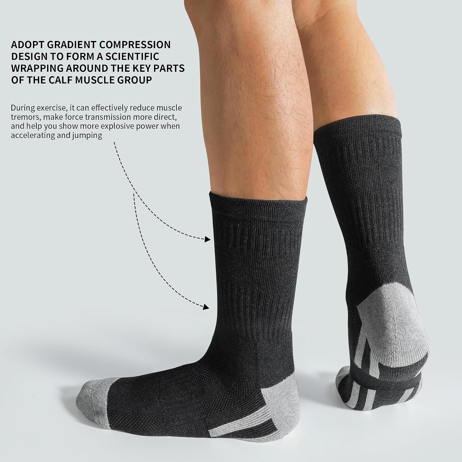 Detalle de YORJOSOX Herren Sportsocken mit Polster
