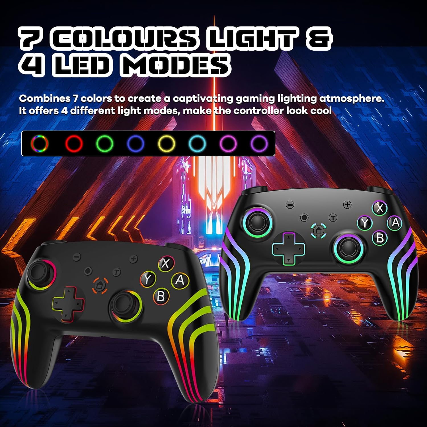Detalle 2 de MYSTILUCK Wireless Pro Controller 800 mAh