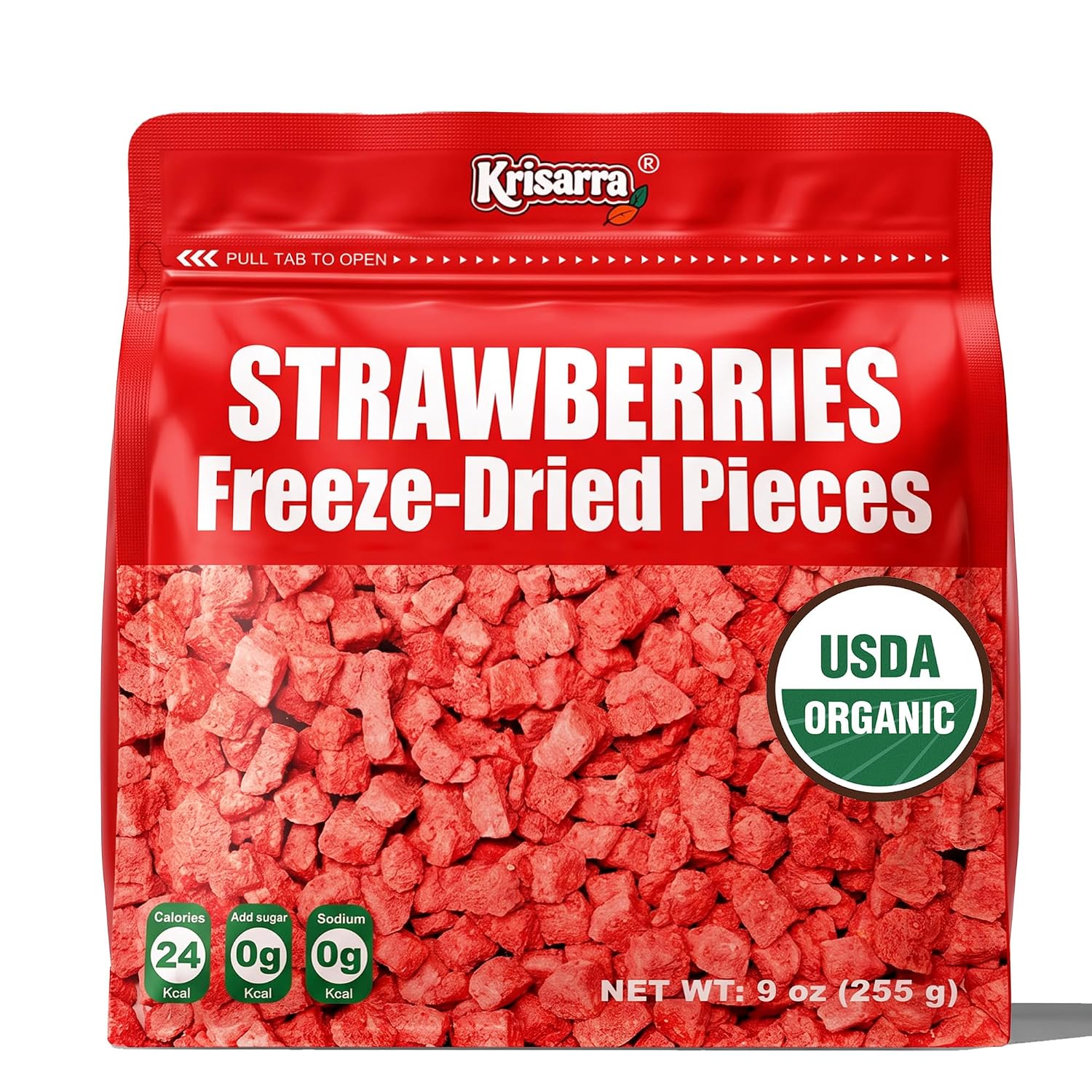 Detalle de Freeze-Dried Strawberry Pieces, 9 oz