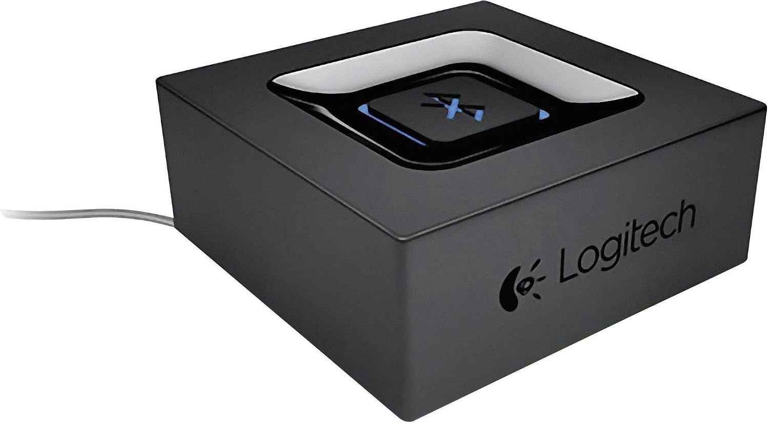 Detalle de Logitech kabelloser Bluetooth Audio-Empfänger mit Multipoint, 3,5-mm- & Cinch-Eingang (EU-Stecker) – Schwarz