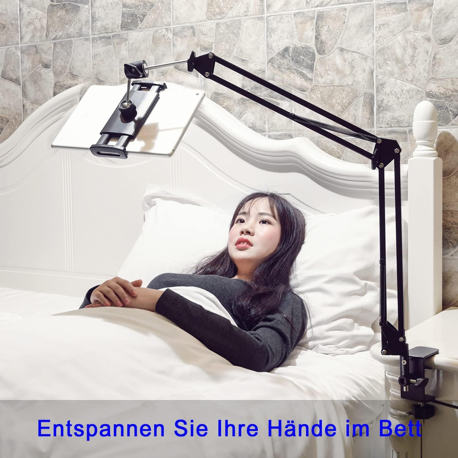 Thumbnail 2 de Tablet-Ständer fürs Bett 360° Aluminiumarm 4,5–12,9 Zoll