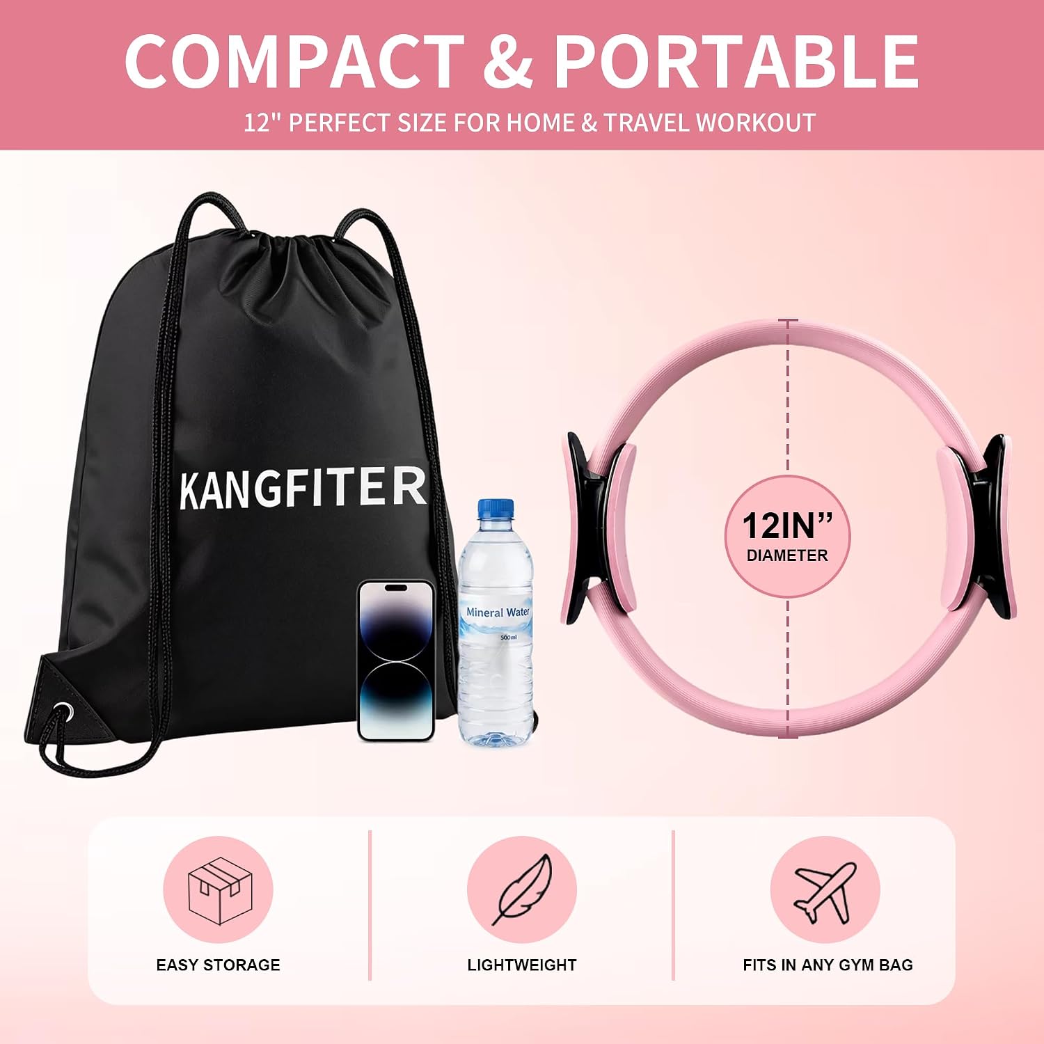 Thumbnail 4 de KANGFITER Pilates Equipment Kit with Resistance Bands