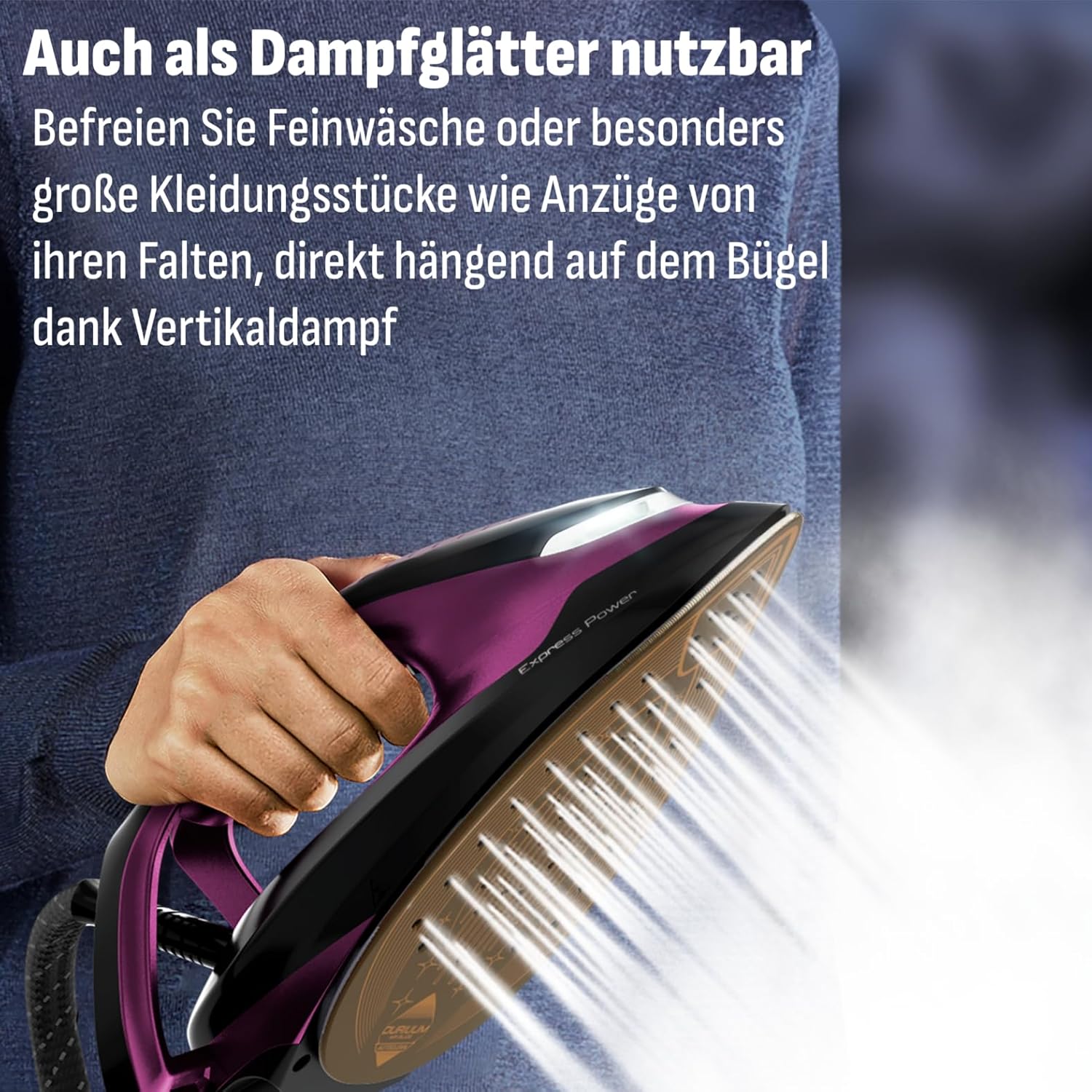 Thumbnail 5 de Tefal Express Vision Dampfbügelstation SV8152 mit 6,9-Bar-Pumpendruck und Smart Temp-Technologie