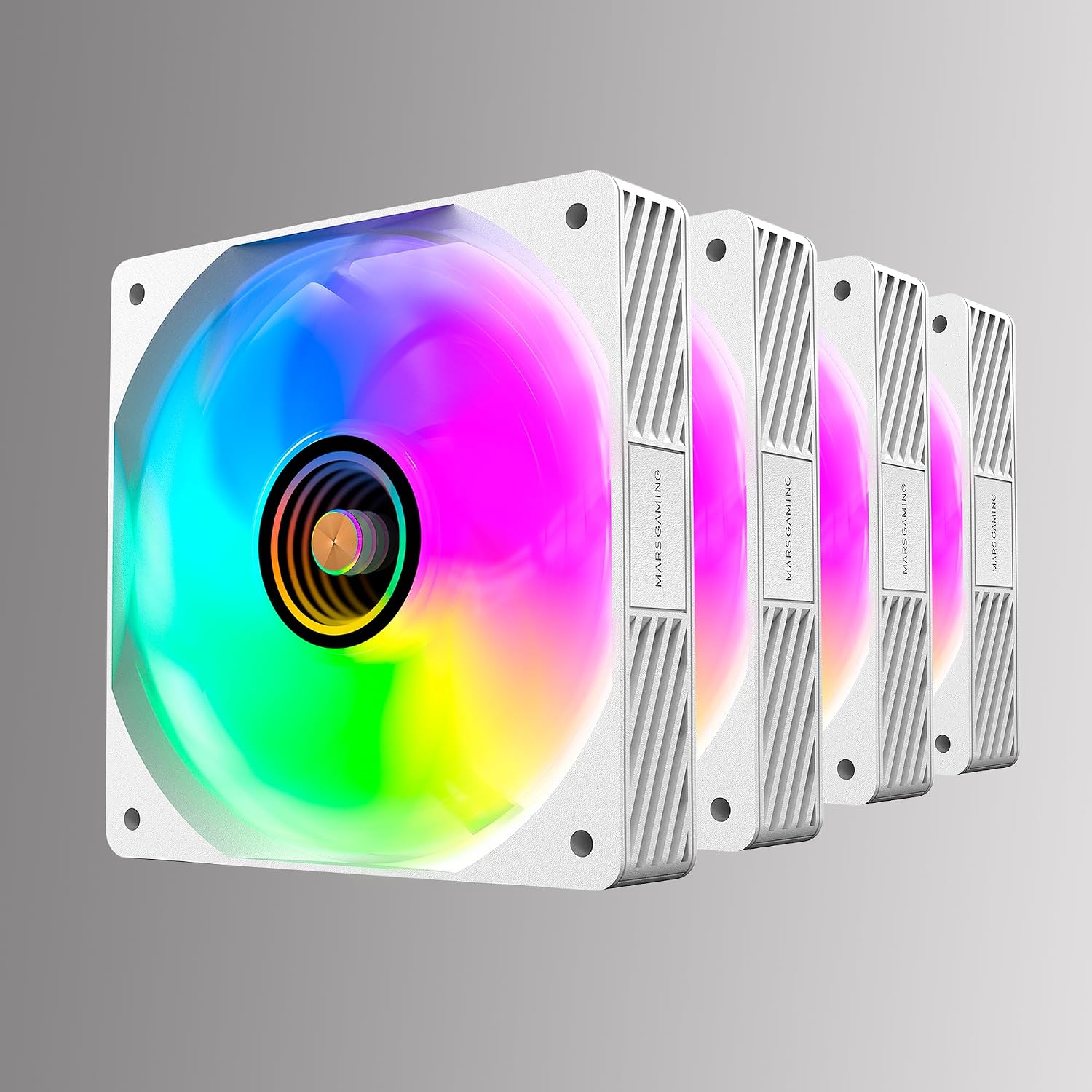 Thumbnail 5 de Mars Gaming MF-SI4KIT – Kit 4 ventole 120mm ARGB Infinity Mirror con telecomando e HUB