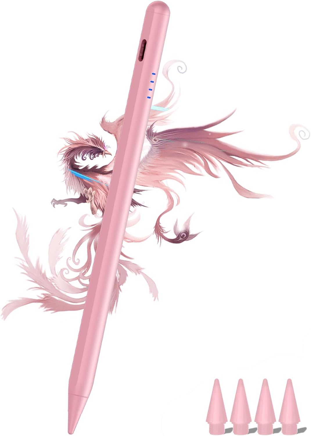 Stylus Pen for iPad (2018-2026) – Fast Charge, Palm Rejection, Pink