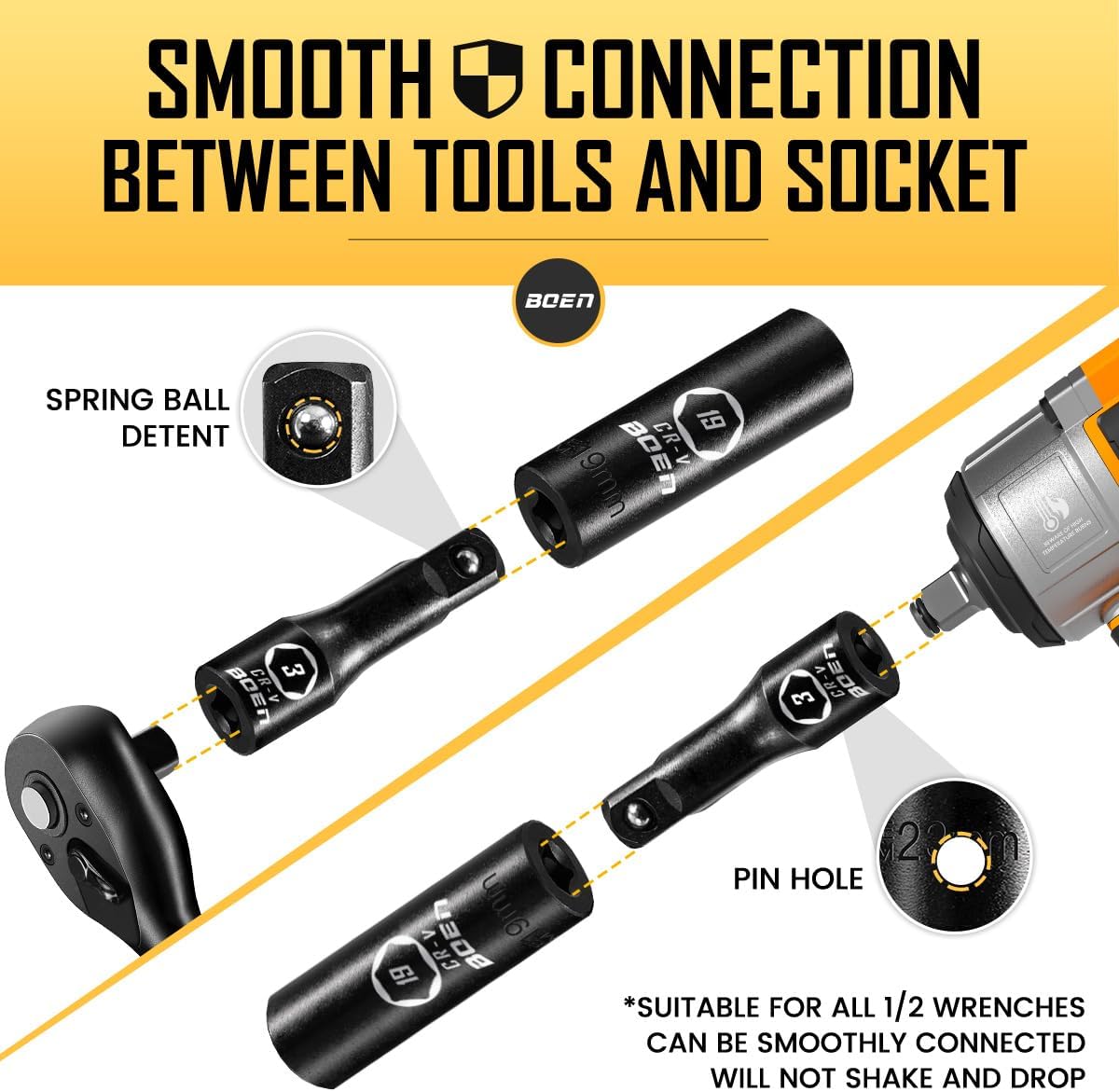 Thumbnail 4 de boen 45PCS Socket Set 1/2" Drive ⚙