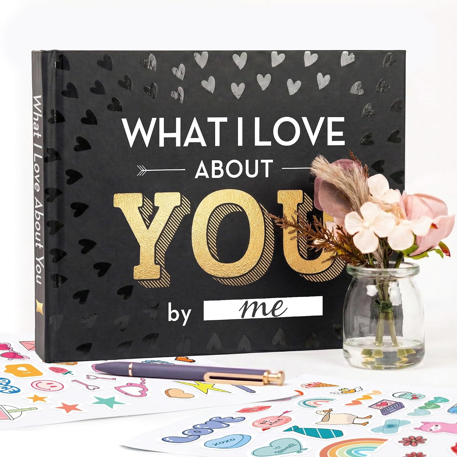 Thumbnail 5 de WITTSPOT What I Love About You Fill-in-the-Blank Book, 112 Pages, 50 Prompts