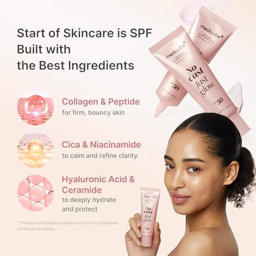 Detalle de medicube No Cast Just Glow Collagen Sunscreen SPF 50
