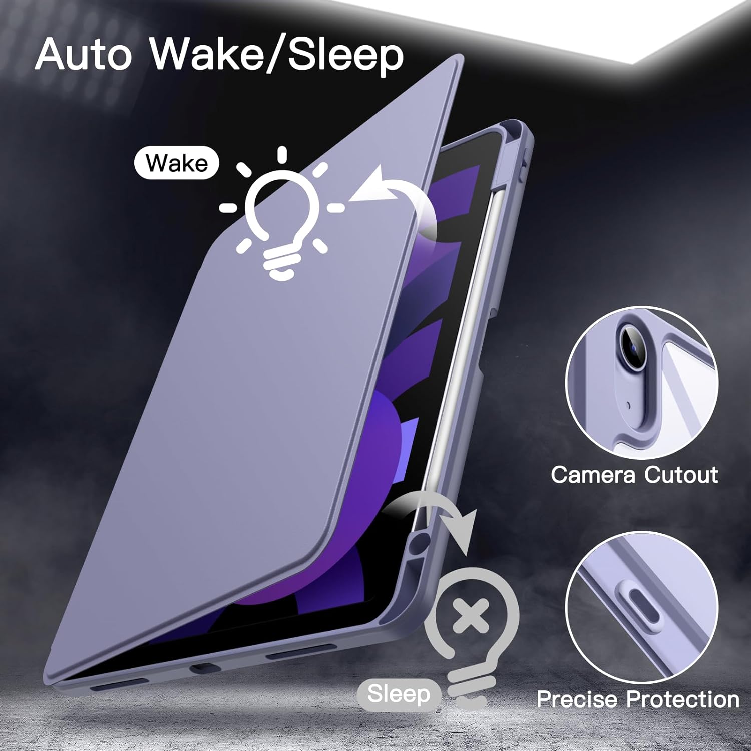 Thumbnail 5 de JETech Rotating Case for iPad Air 11‑inch 360° rotation