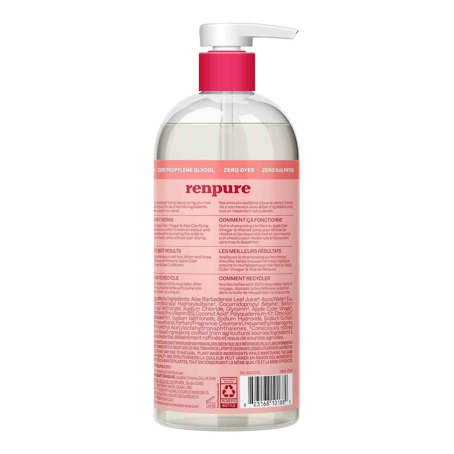 Thumbnail 1 de Renpure Apple Cider Vinegar Shampoo 24 Fl Oz