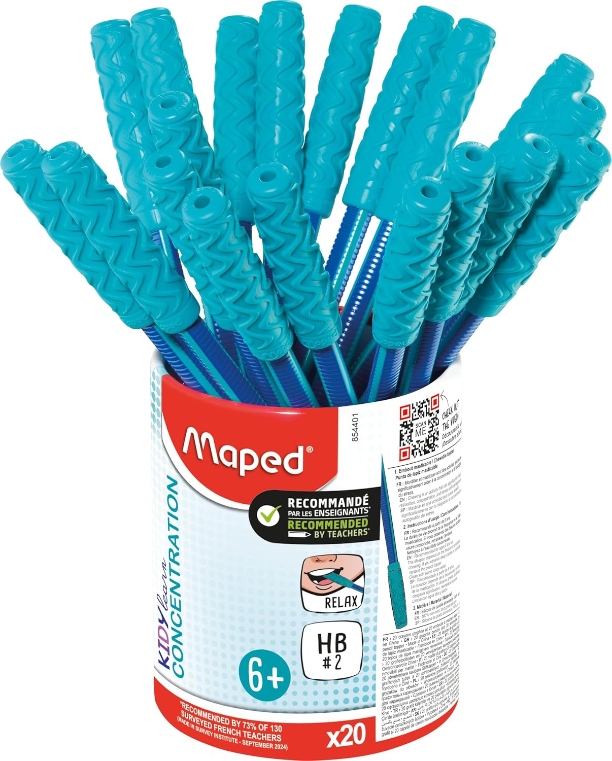 Detalle de Maped Kidy Learn Concentration 20 Crayons