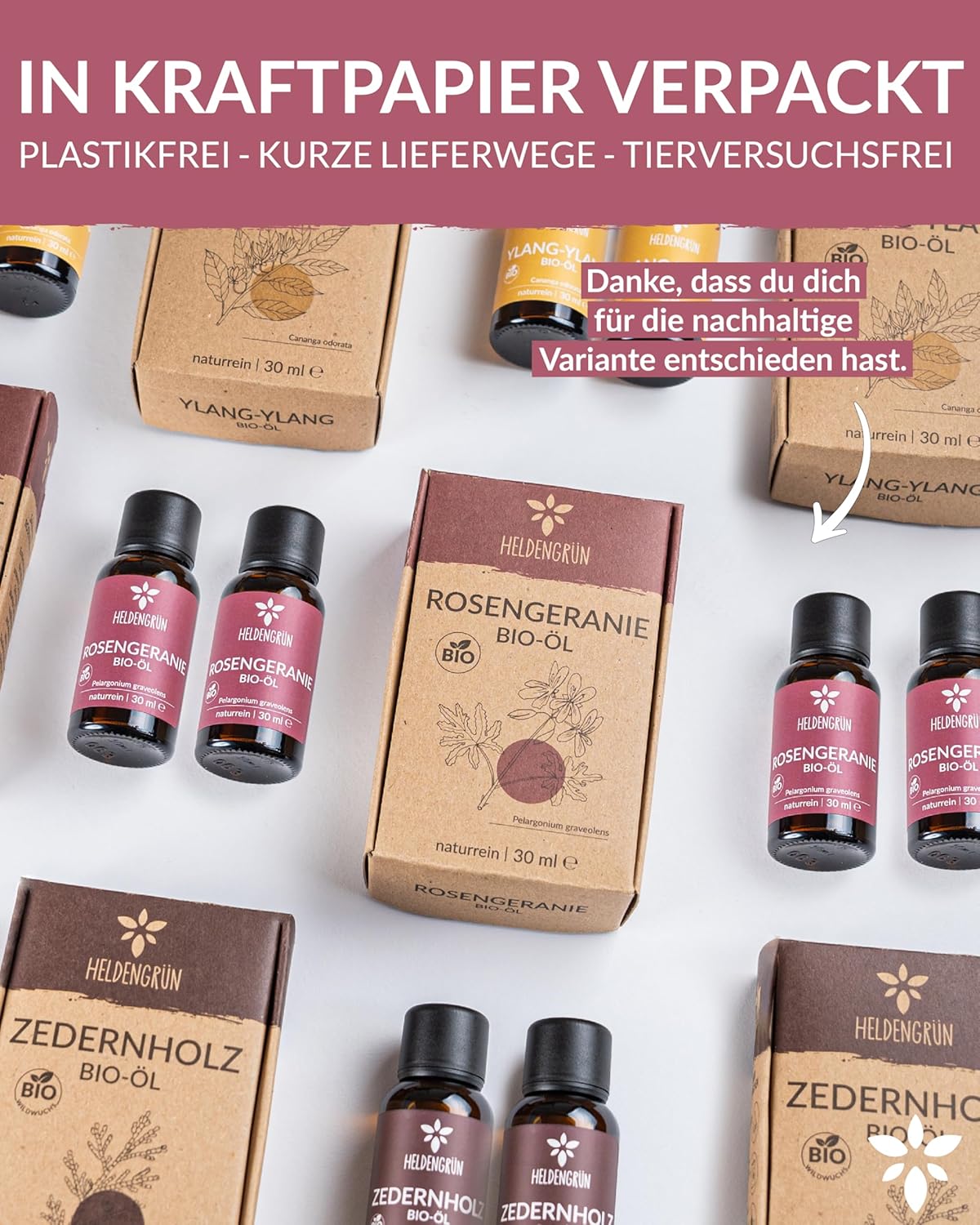 Thumbnail 5 de Heldengrün® BIO Rosengeranienöl (100% naturrein) – echtes Rosenduft-Geranienöl für Kosmetik & Aromatherapie