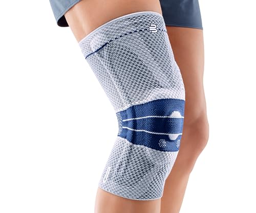 Detalle de Bauerfeind GenuTrain Right A3 Kniebandage (Titan, 5) – Unterstützung bei Gonarthrose und Instabilität