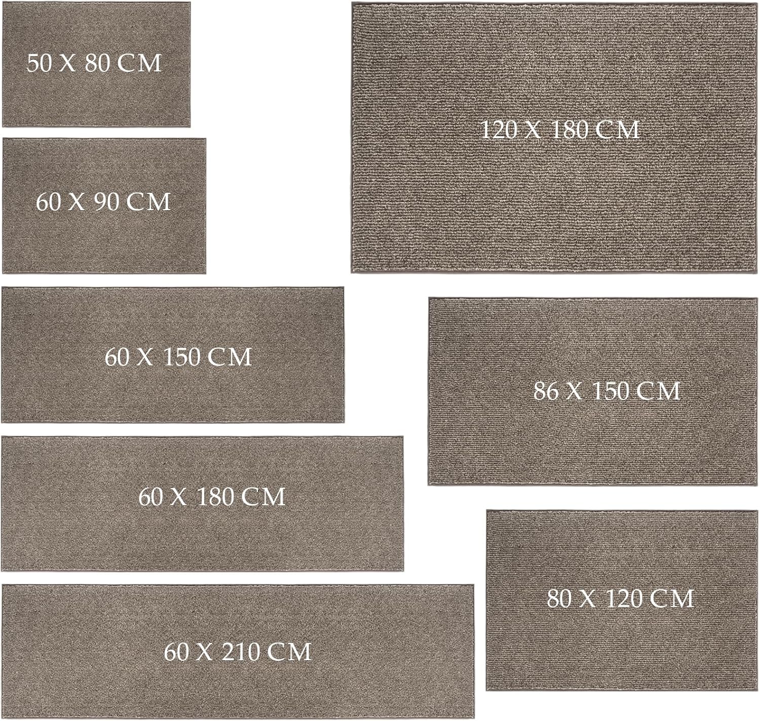 Thumbnail 5 de FCSDETAIL Dirt Trapper Indoor Door Mat 86 x 150 cm – Machine Washable, Non-Slip Entrance Rug