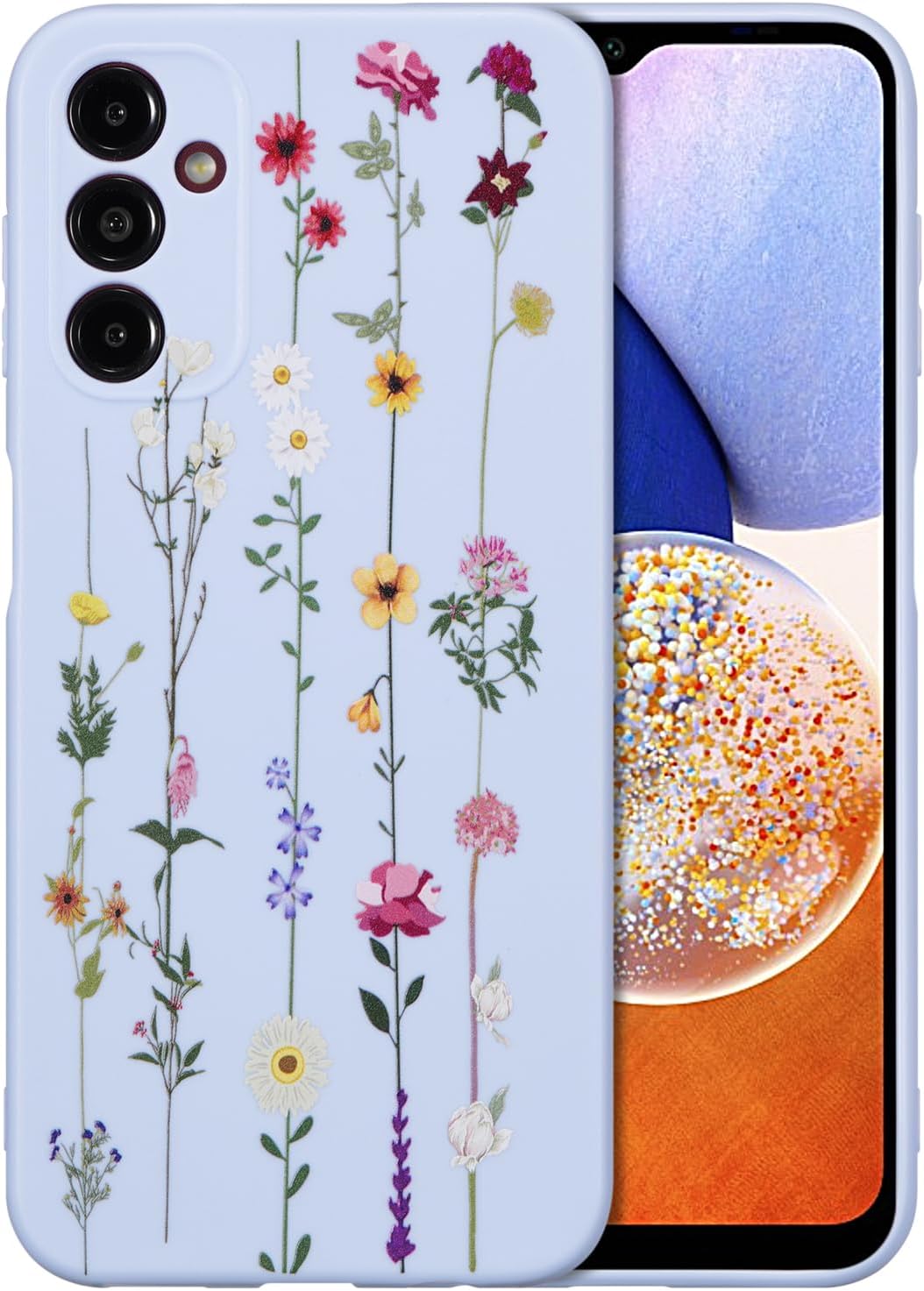 Thumbnail 6 de ZTOFERA compatible case for Samsung Galaxy A15 (4G/5G) – pink floral climbing flowers silicone bumper
