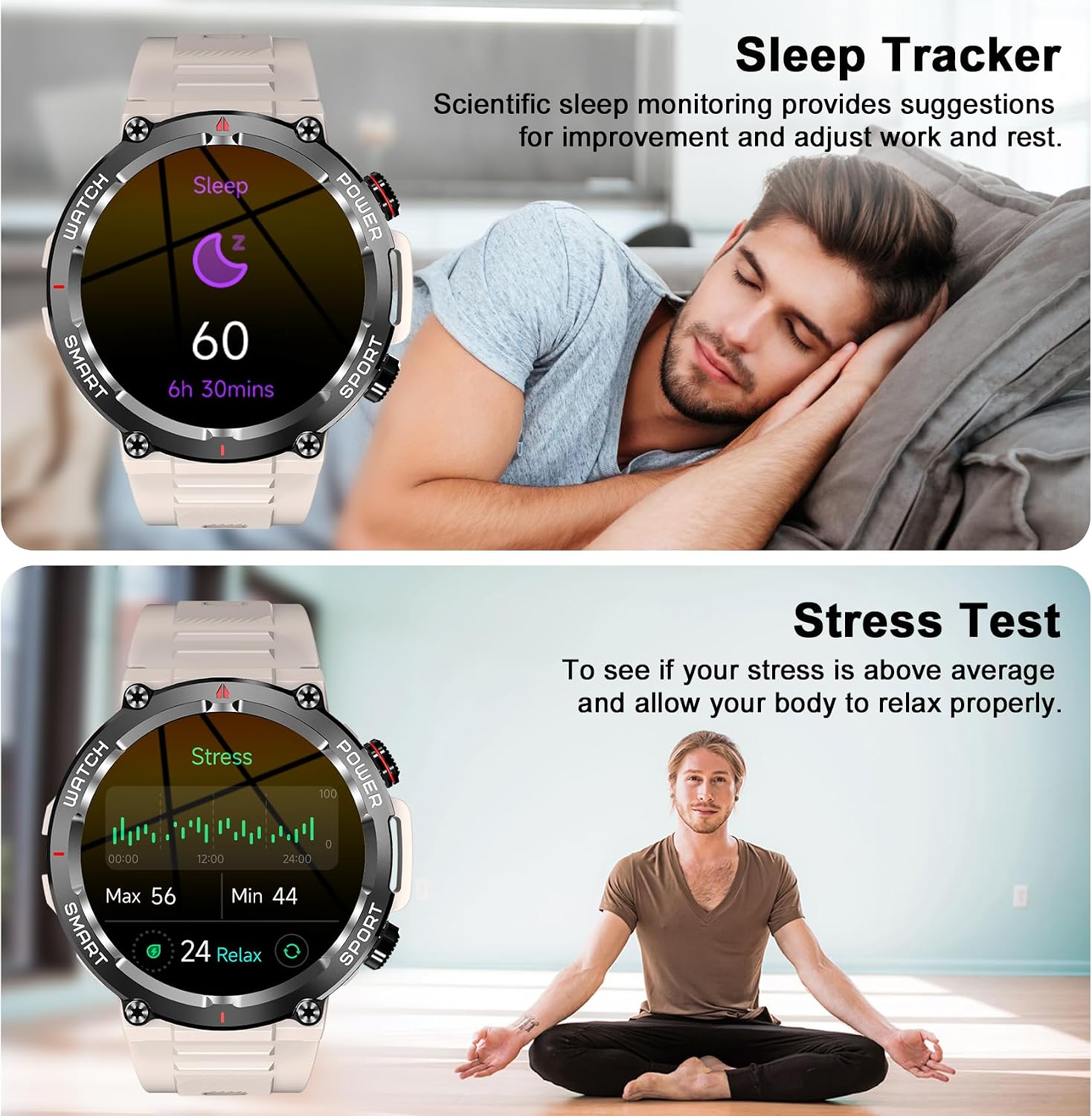 Detalle de Blackview W50 Smartwatch Uomo e Donna: Orologio Intelligente Fitness con Chiamate Bluetooth e 100 Modalità Sportive