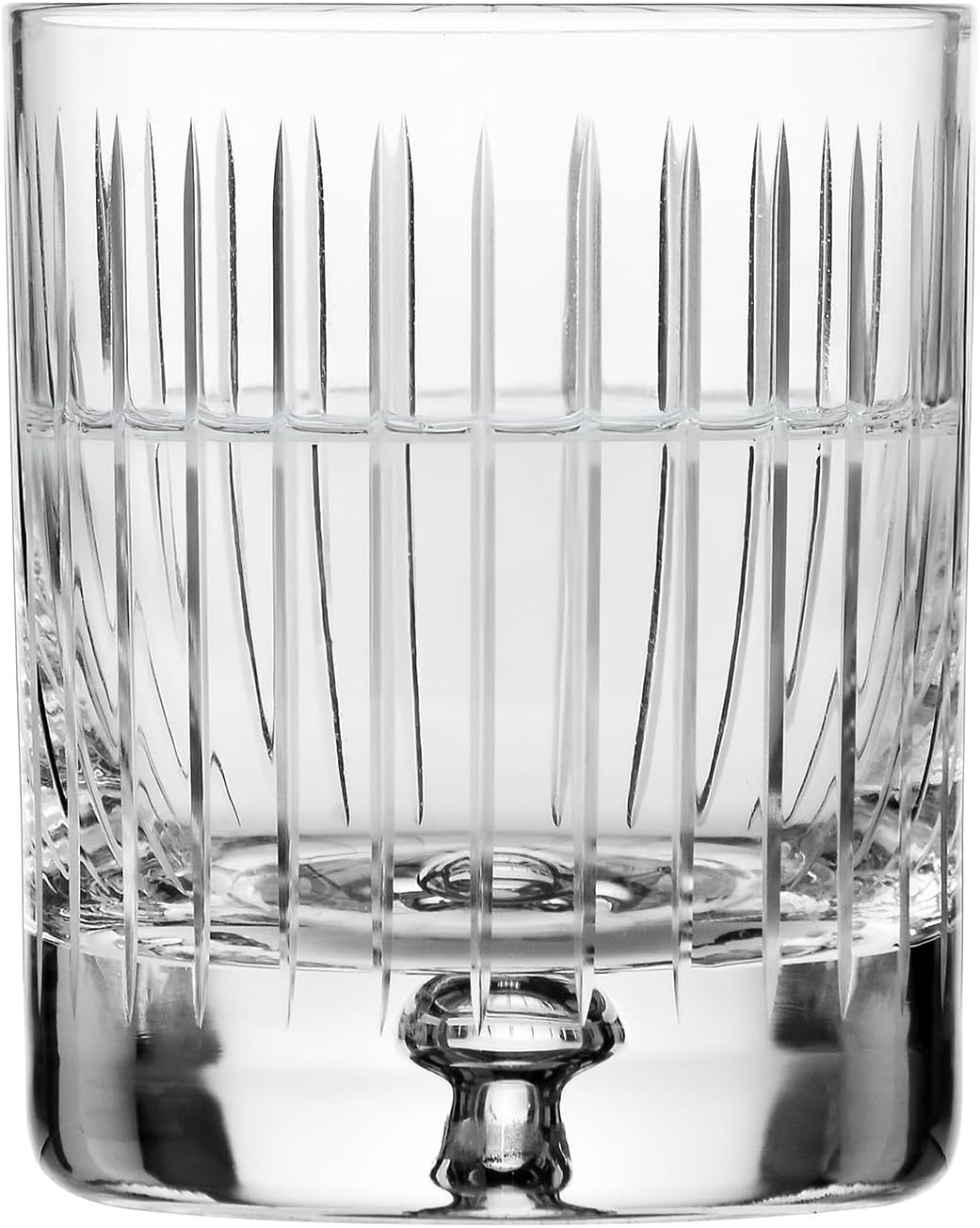Detalle de Krosno Saga: Bicchieri da whisky 250 ml, set 4 in crystallo intagliato, artigianali