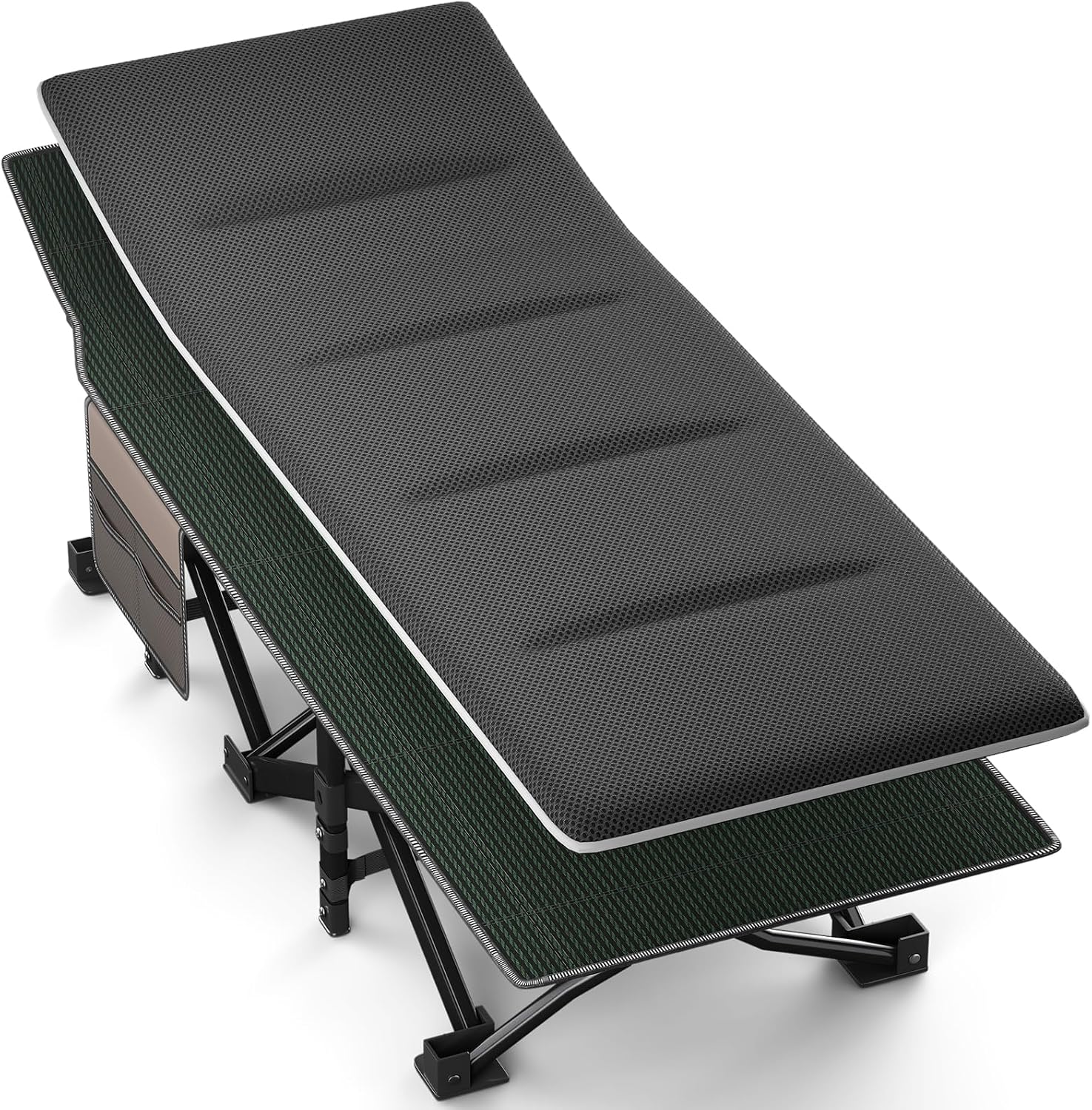 Detalle de OVERMONT Oversized Folding Camping Bed 550 lbs